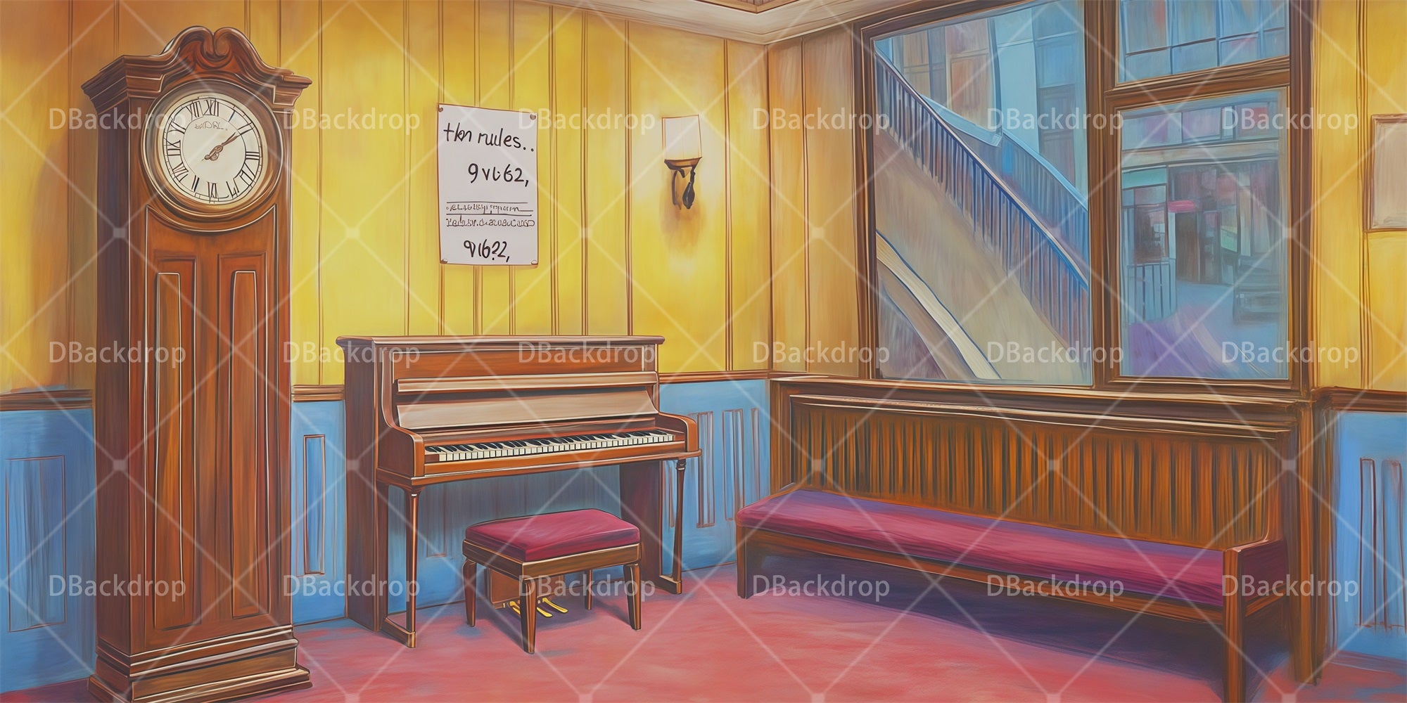 Performance Backdrop Living Room Backdrop For Theater Play RR66-T6