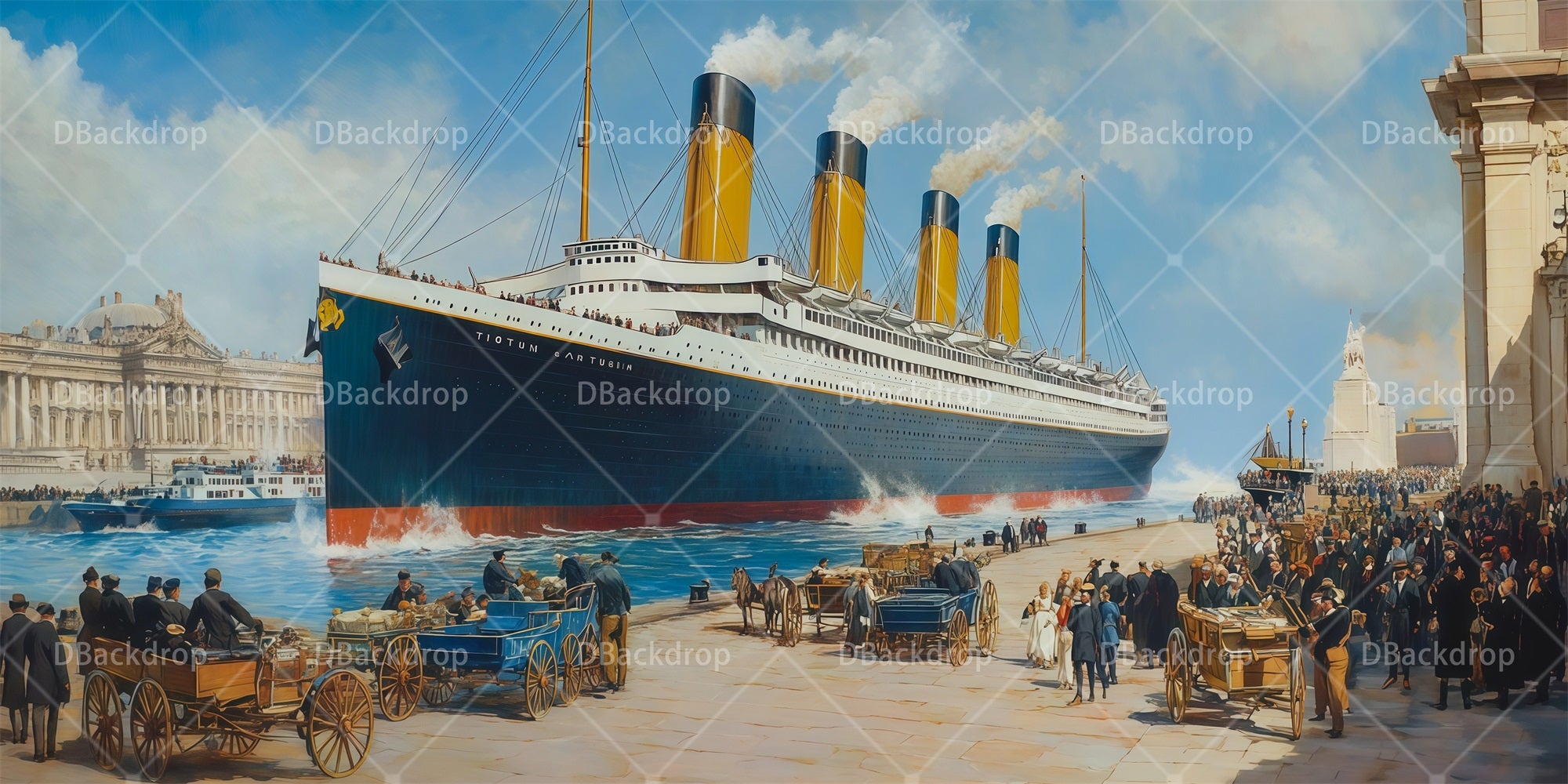 Performance Backdrops Titanic Chelsea Pier Theater Stage Backdrops RR66-T69