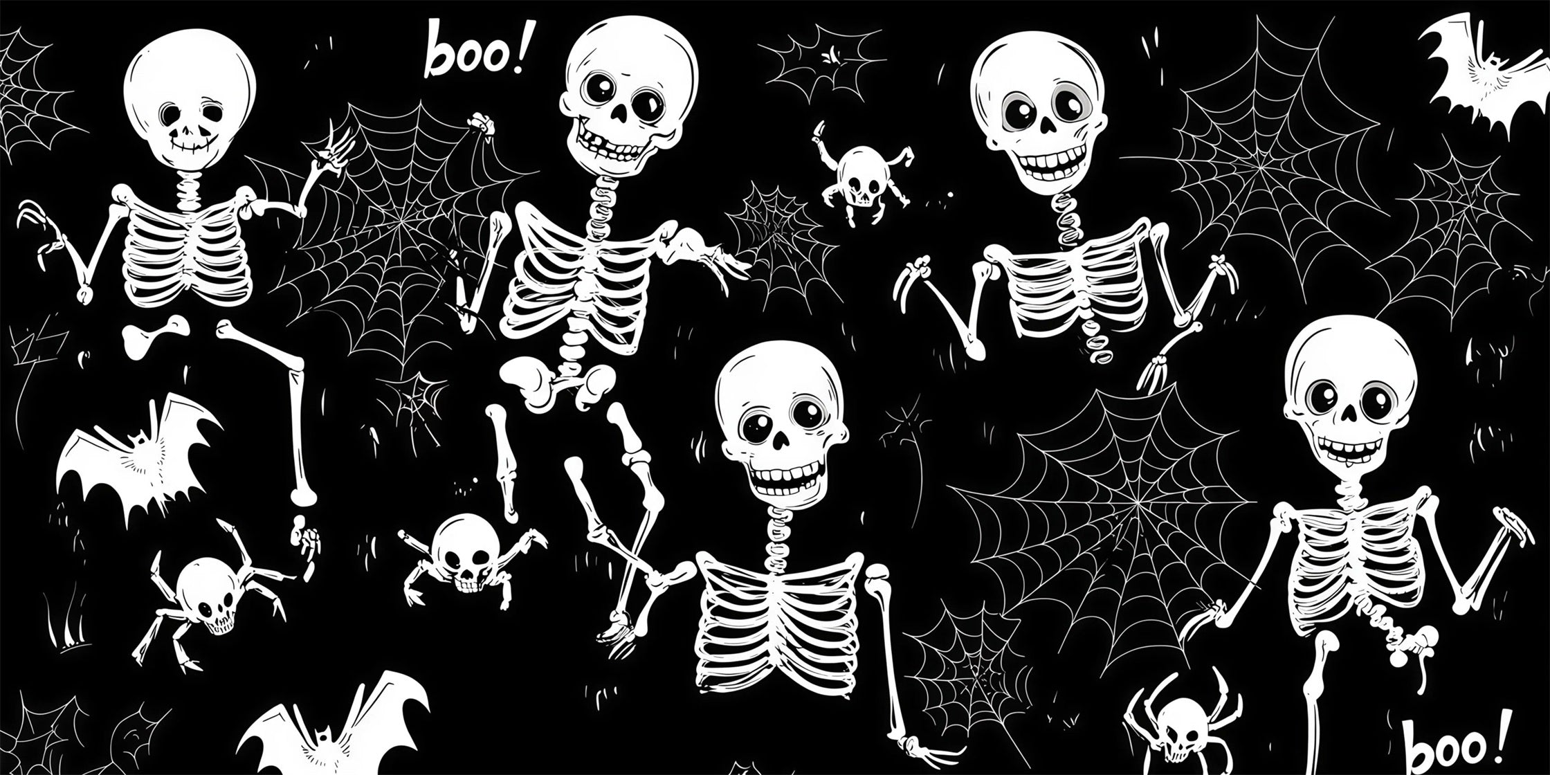 Skull Halloween Garage Door Decor Skeleton Spider Web Pattern Double Garage Door Halloween Cover RR68-54-2 car