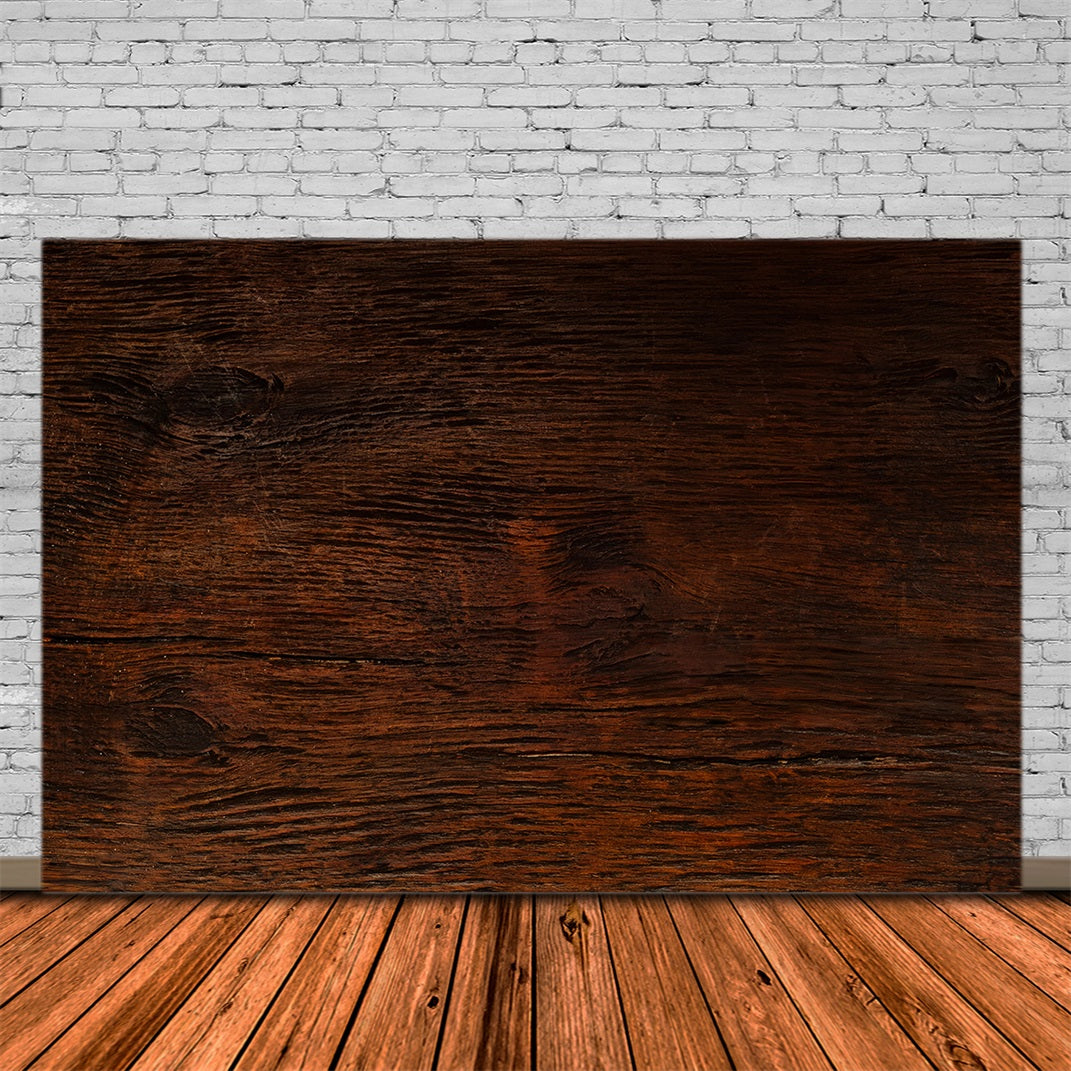 Christmas Wood Backdrop Rustic Dark Wood Texture Professional Christmas Backdrops RR68-67