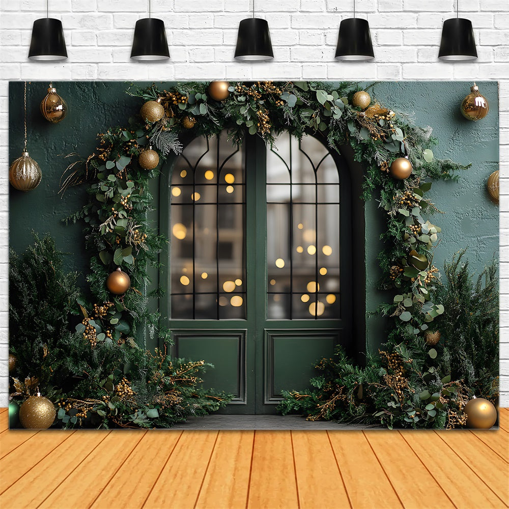 Christmas Balls Garland Decor Door Backdrop RR8-346