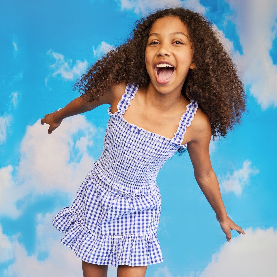 Blue Sky White Clouds Natural Scenery Photography Backdrop SH673