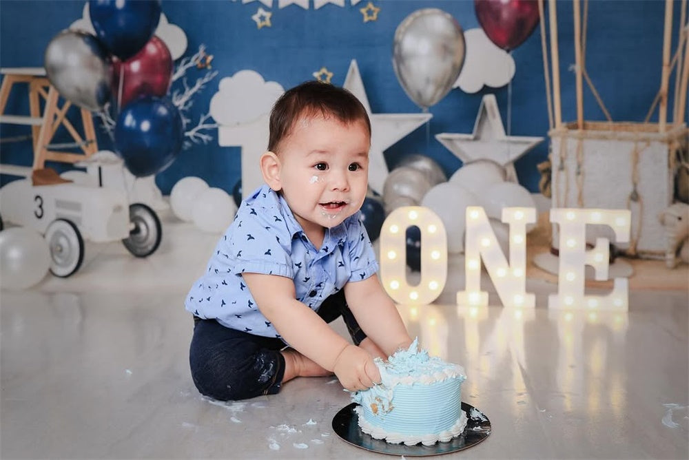 Children Happy 1st Birthday Party Backdrop SH-759