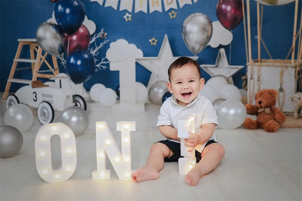 Children Happy 1st Birthday Party Backdrop SH-759