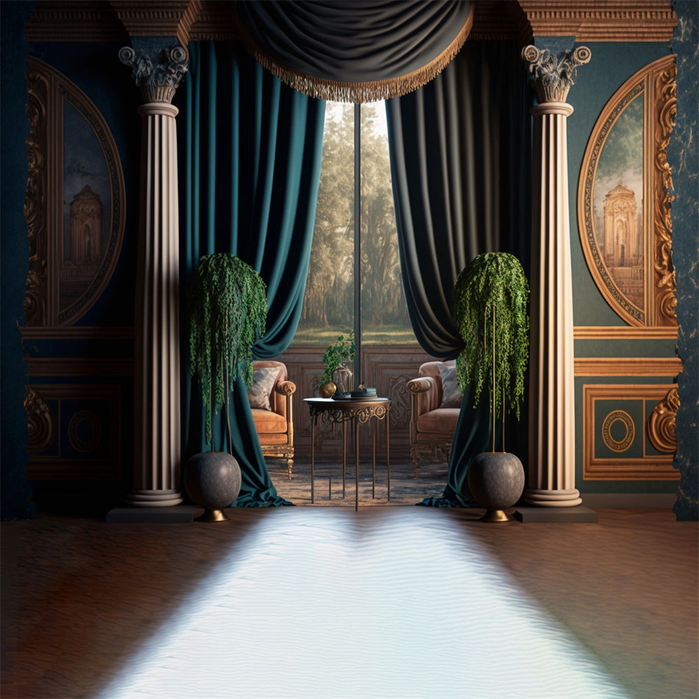 10x10 Photo Backdrops Victorian Vintage Backdrop for Photoshoot SXS6