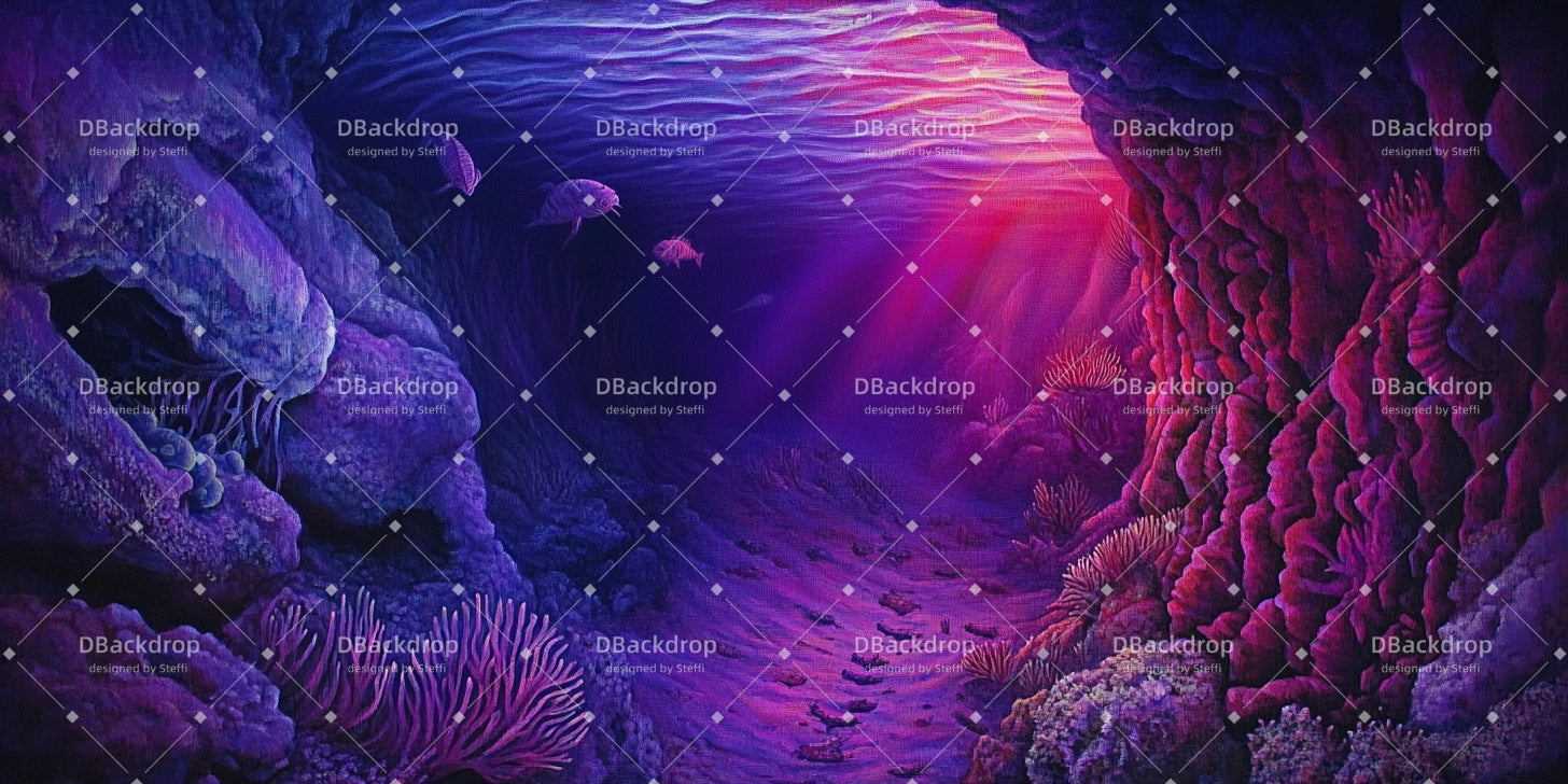 Theater Stage Backdrops Sea Witch's Realm Cheap Theater Backdrops CSH59-T68