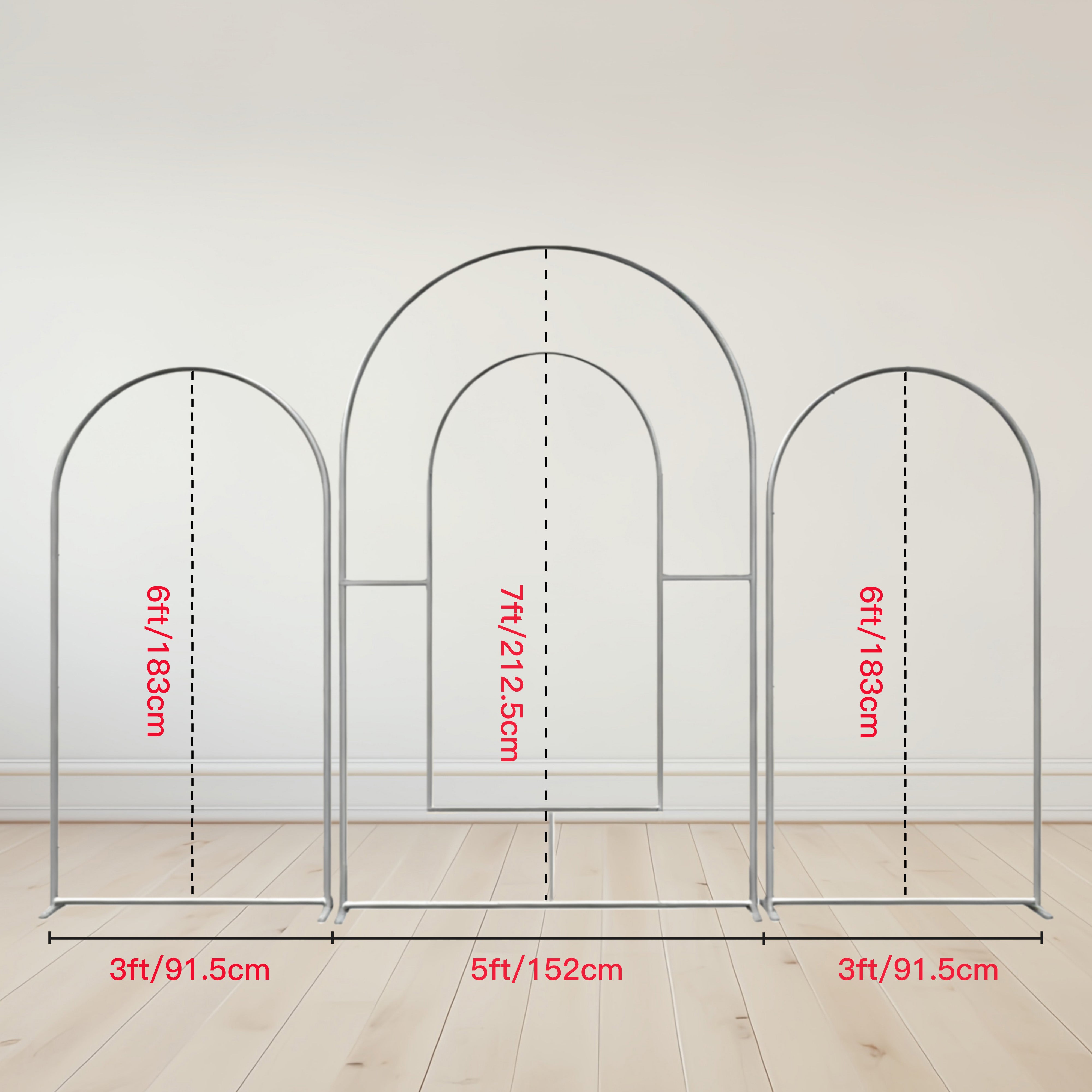 Open Arch Backdrop Minimalist Neutral Line Party Backdrop MRR10-82