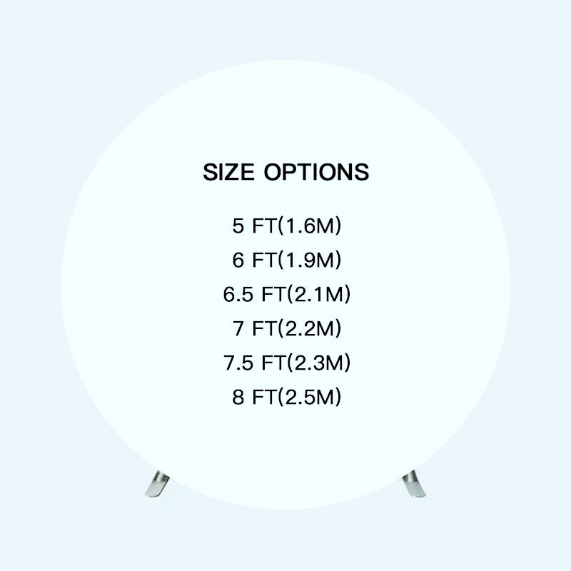 Custom Circle Backdrop Red Roses Golden Hearts Valentines Backdrop MRR10-189