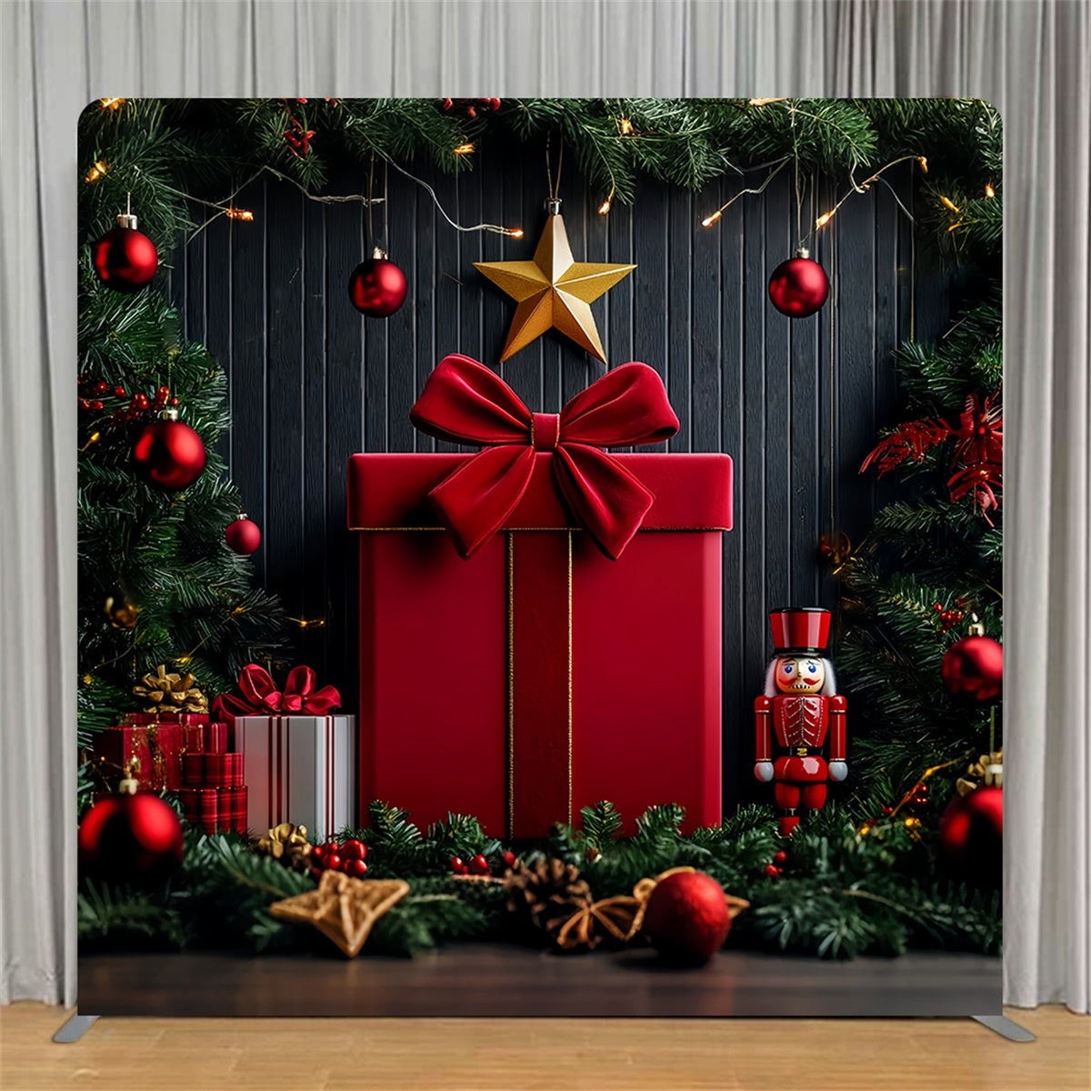 Square Backdrops Festive Giant Present Christmas Backdrops TS-LXX58-76