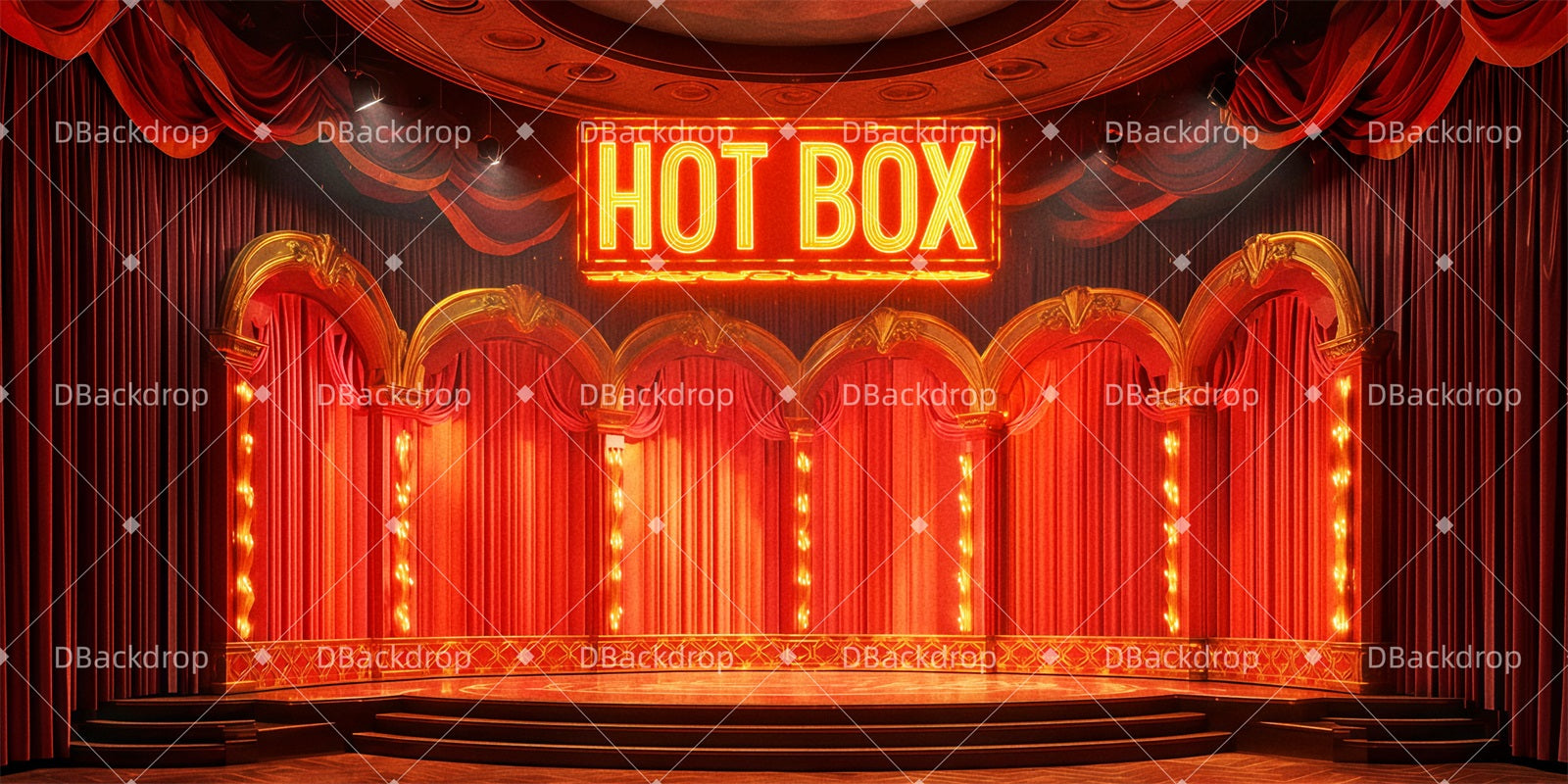 Broadway Stage Backdrops The Hot Box Club Performance Backdrops TWW511-T72