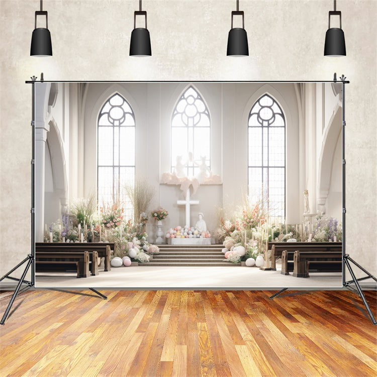 Easter Backdrops For Church Elegant Church Floral Backdrop TWW3-32
