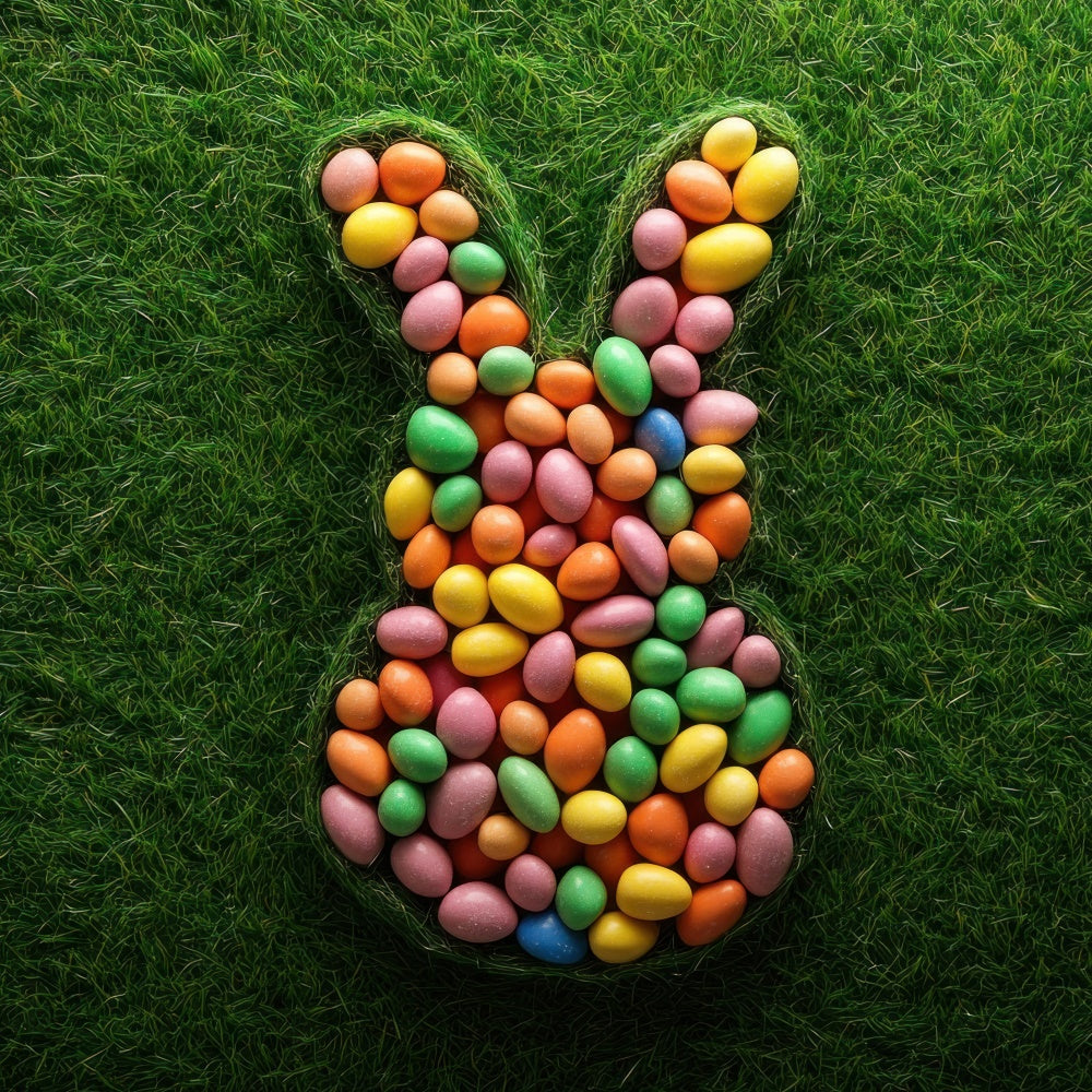 Easter Photo Backdrop Ideas Fun Bunny Egg Pattern Backdrop TWW3-46