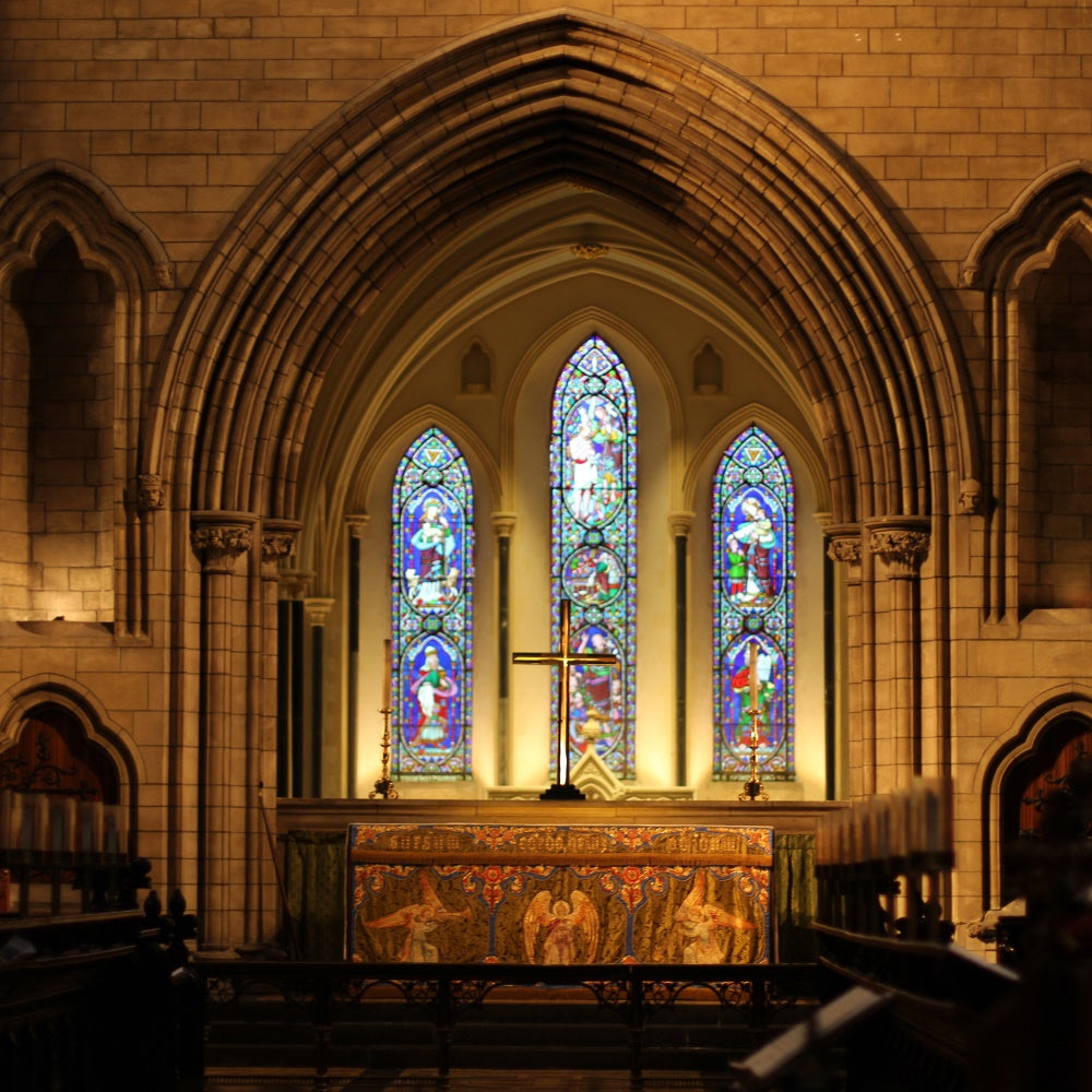 Easter Backdrops For Church Gothic Church Sacred Altar Backdrop TWW3-7