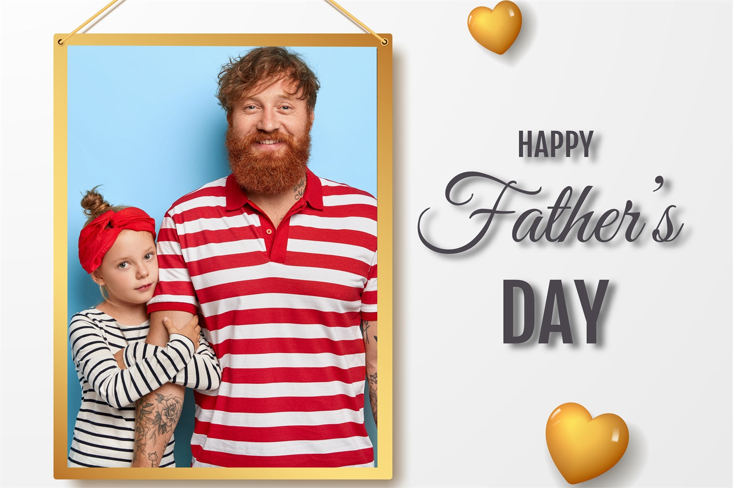 Father's Day Backdrop Stylish Hanging Frame Customized Backdrop TWW4-84