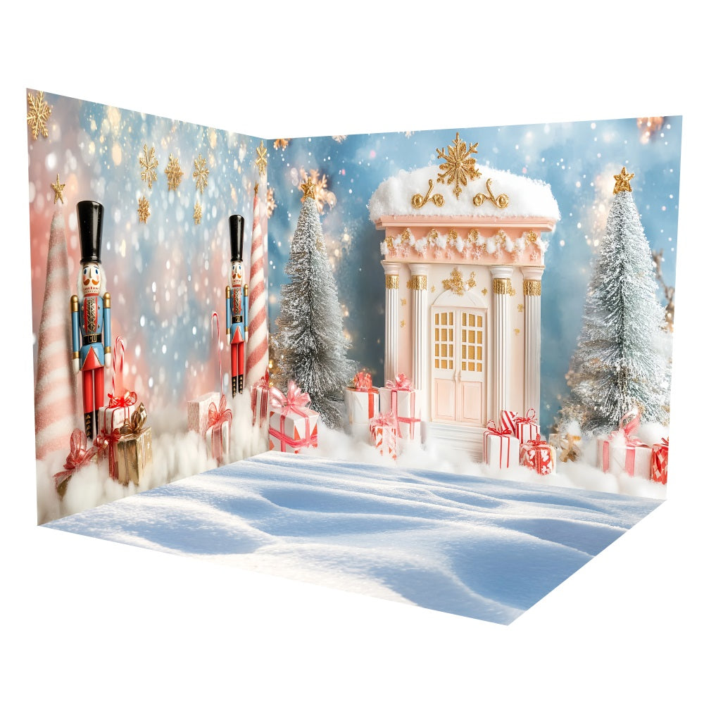 Newborn Backdrop Nutcracker Winter Wonderland Backdrop Room Set TWW5-22