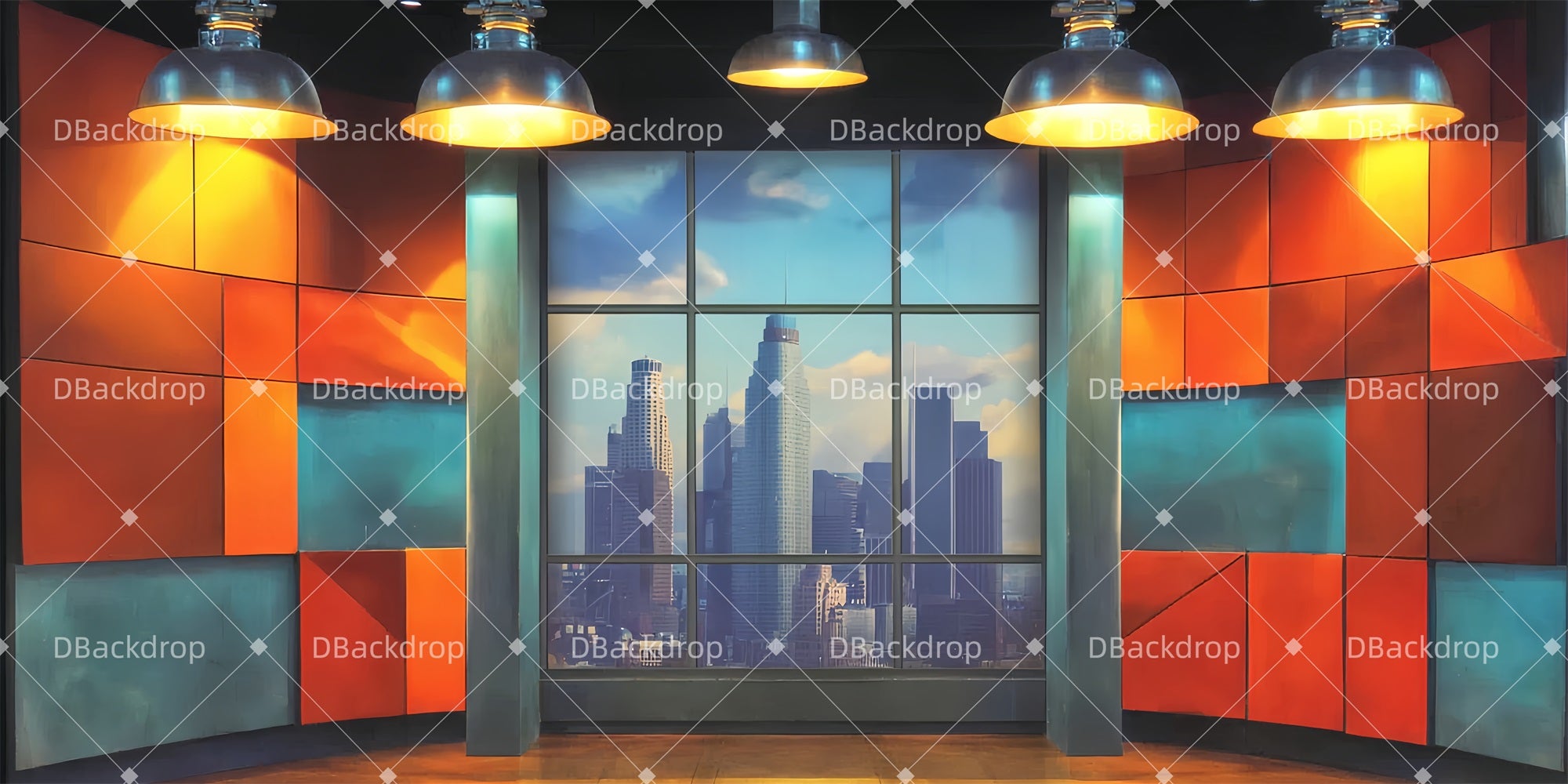 Musical Backdrop Office Government Theater Stage Backdrop TWW510-T15