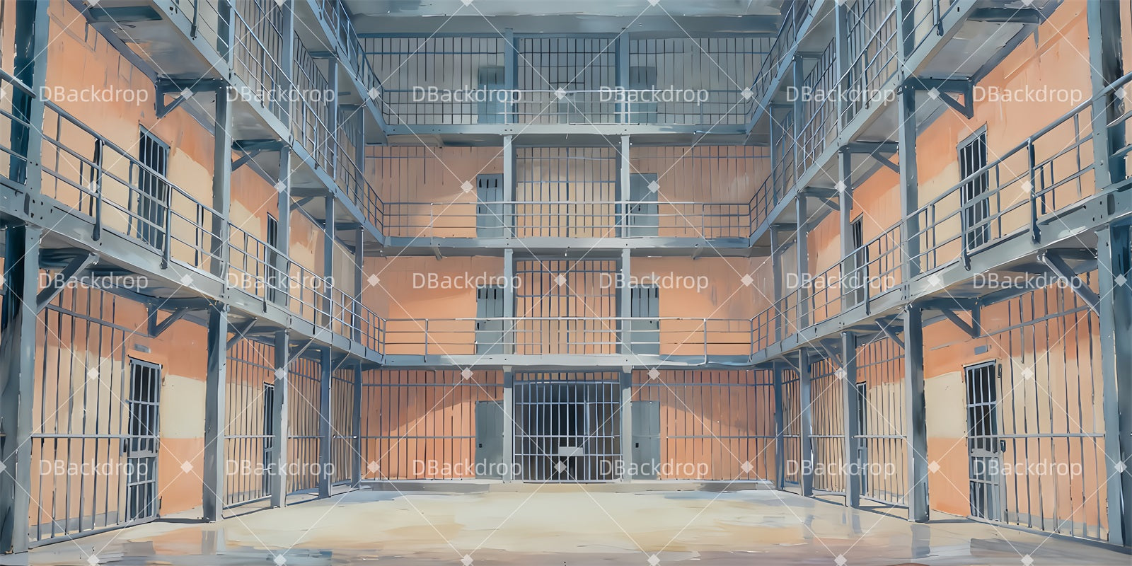 School Dance Backdrop Prison Visiting Area Theater Stage Backdrop TWW510-T17