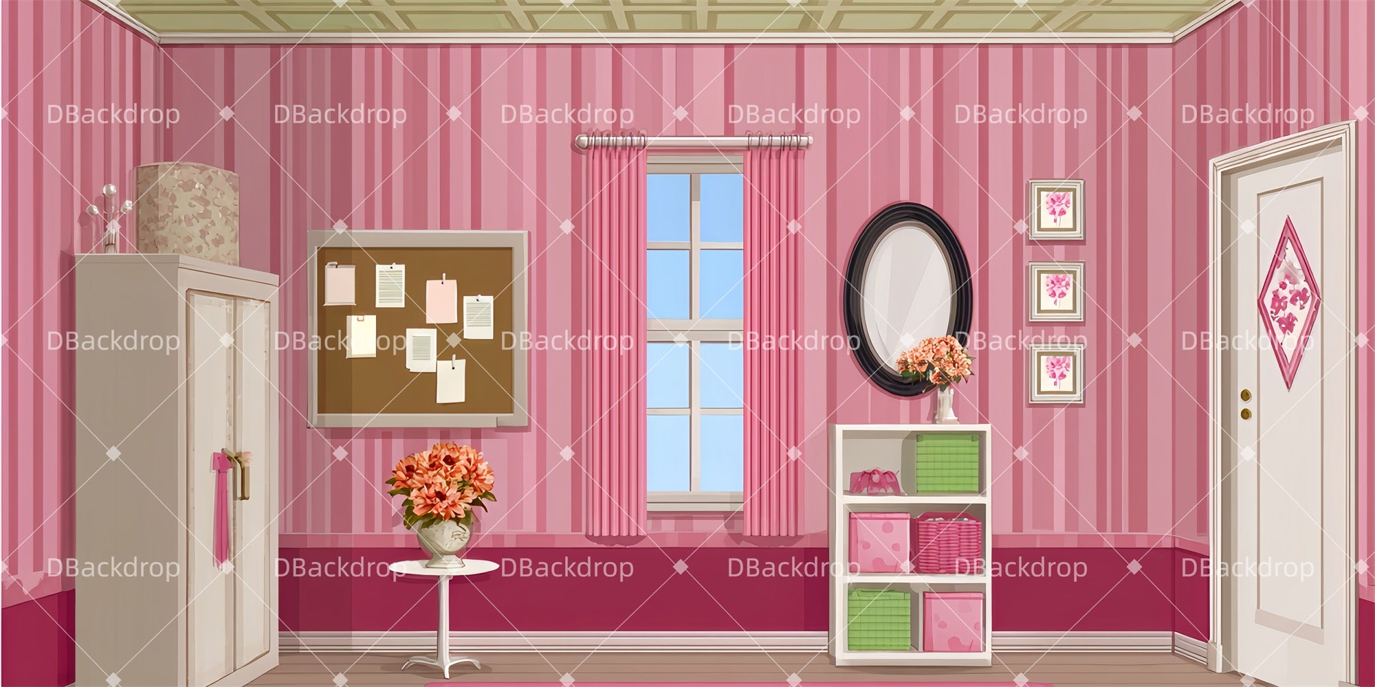 Theater Backdrop Elle's Dorm Professional Stage Backdrops TWW510-T21