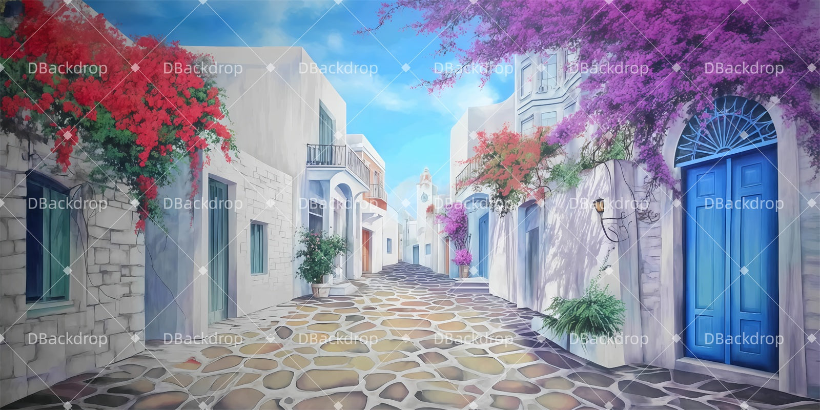Dance Backdrop Courtyard of Donna's Taverna Performance Backdrops TWW510-T24