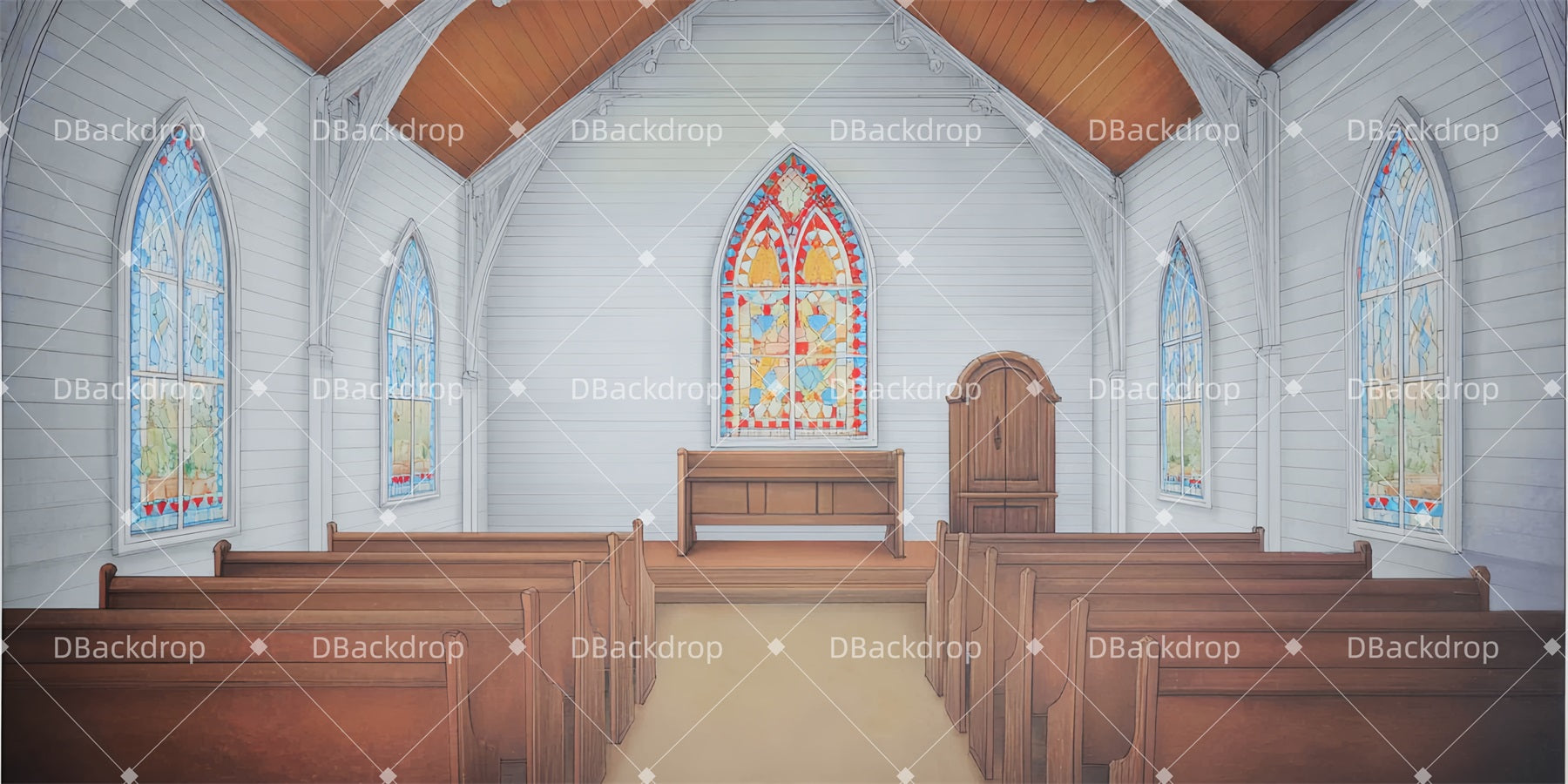 Musical Backdrops Wedding Interior Dance Stage Backdrop TWW510-T32