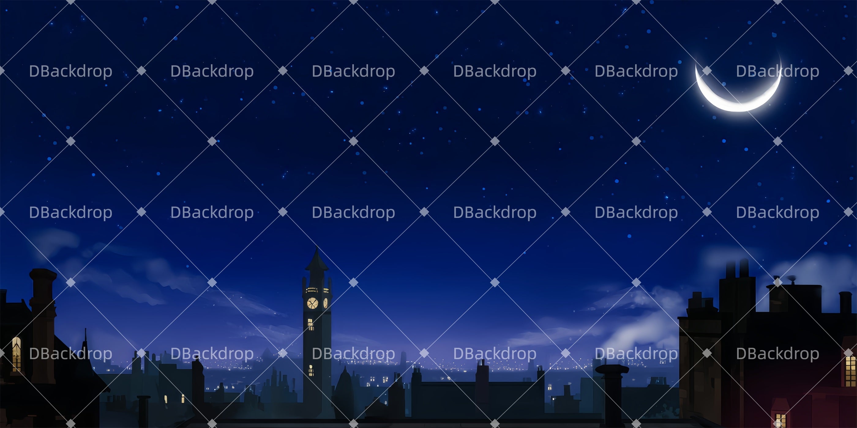 School Play Backdrops Step in Time Professional Stage Backdrops TWW510-T35