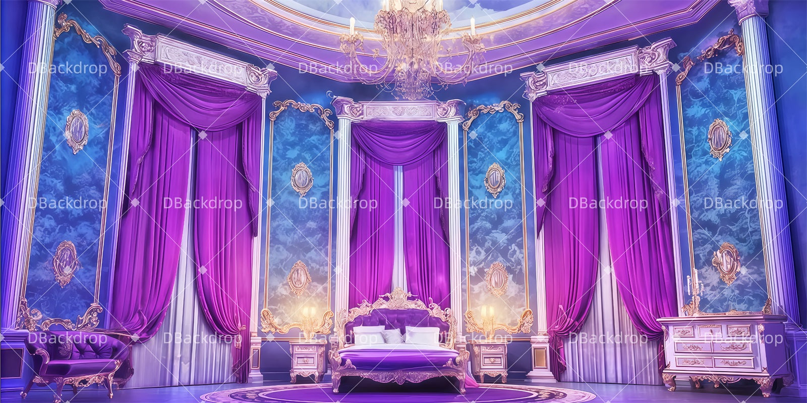 School Play Backdrops Queen's Room Performance Backdrops TWW510-T49