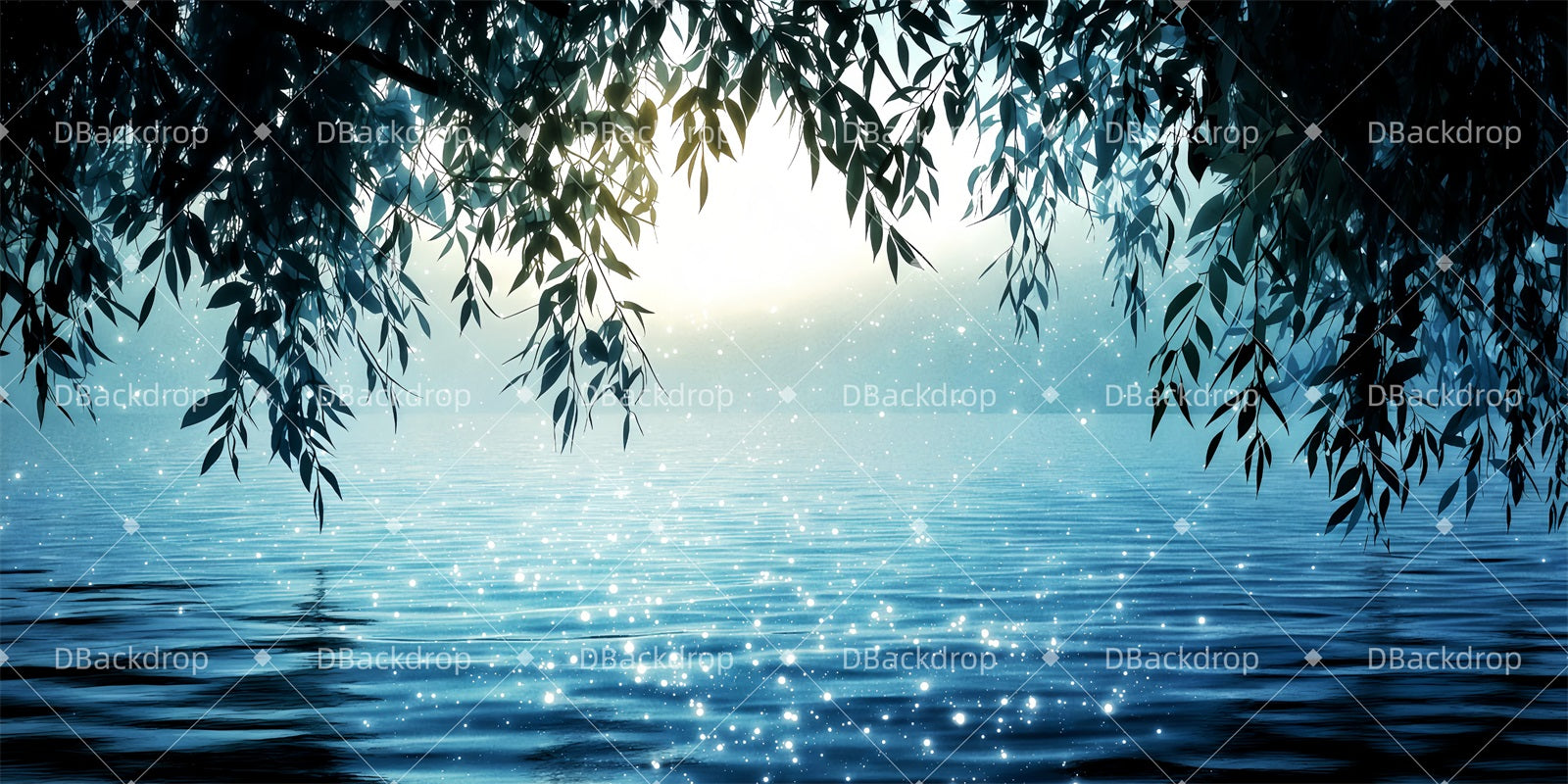 Stage Scenery Backdrops Enchanted Lagoon Theater Backdrop TWW511-T108