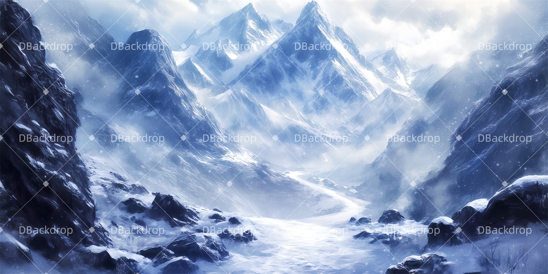 Scenery Backdrops For Theater The Alps Backdrop For Theater TWW511-T118