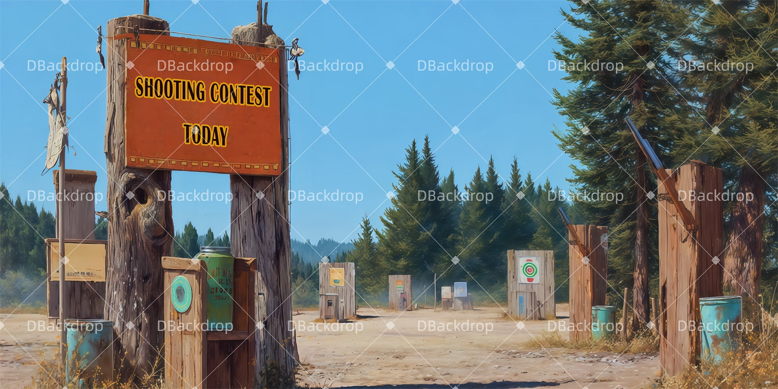 Professional Stage Backdrops Shooting Contest Theater Backdrop TWW511-T14