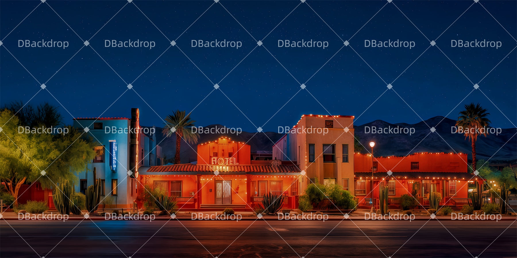 Theater Backdrop Zangler's Arrival Stage Backdrop Ideas TWW511-T43