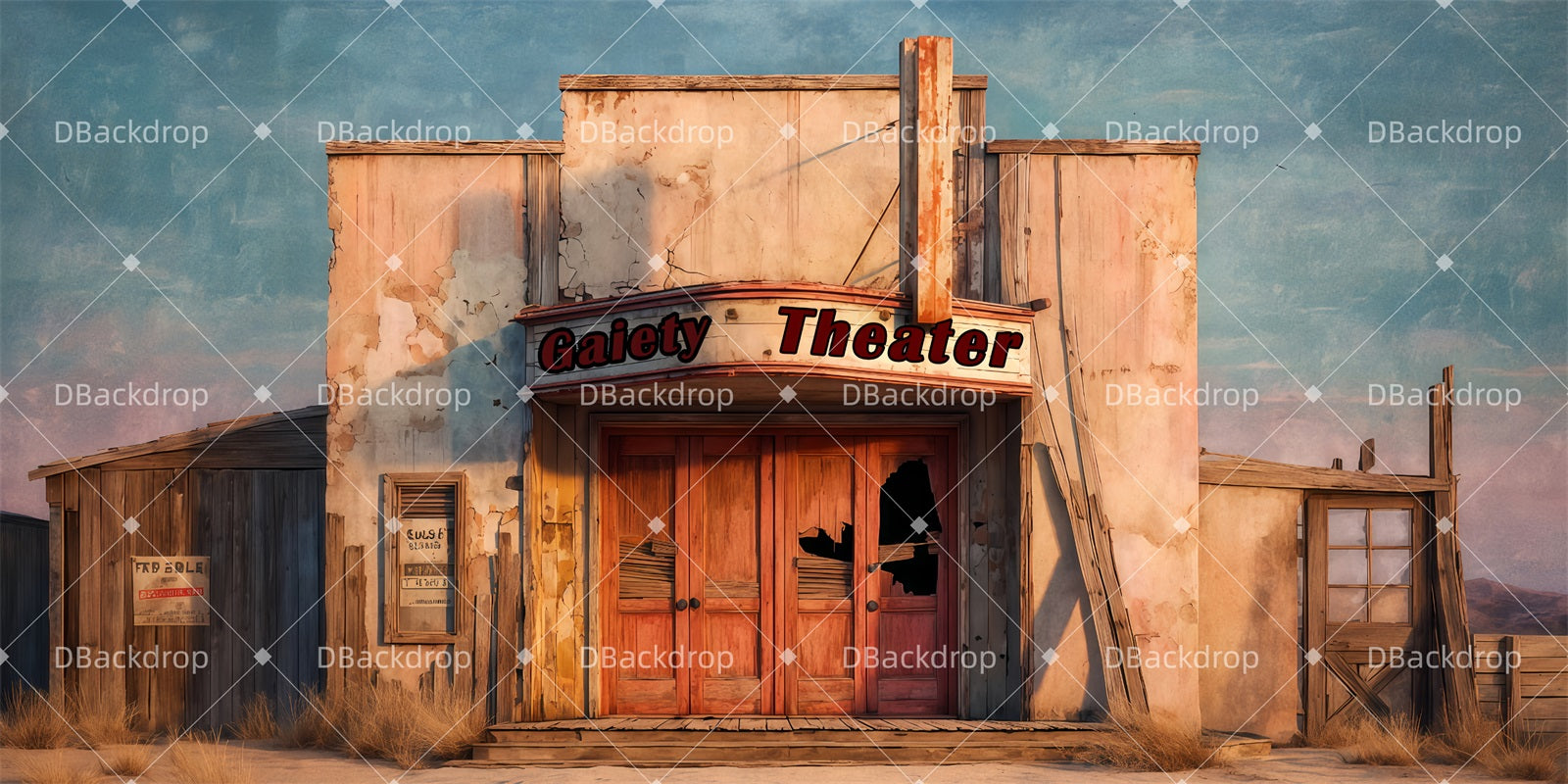 Theater Backdrop The Gaiety Theater Exterior Stage Backdrop TWW511-T47