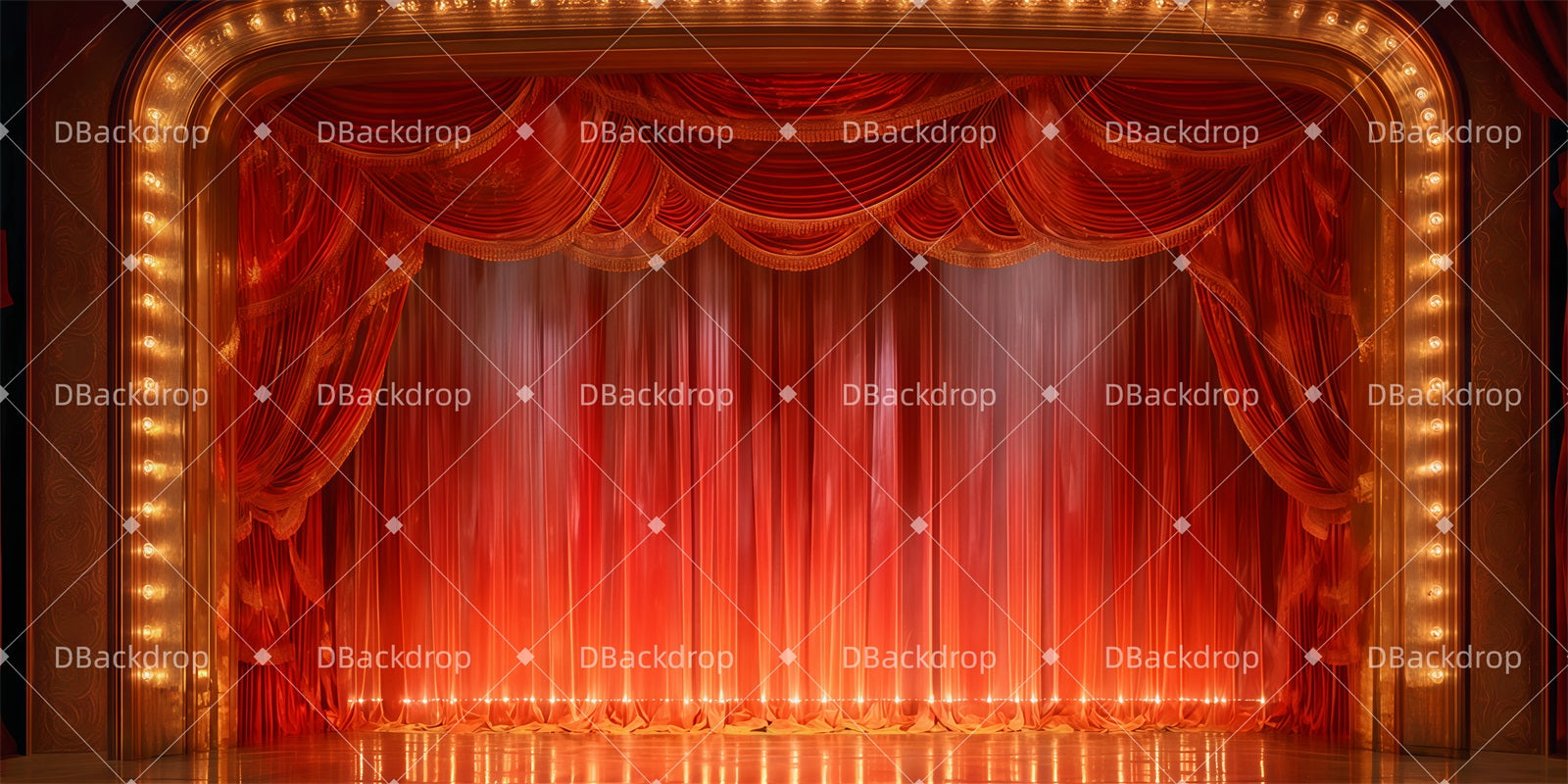 Broadway Stage Backdrops Curtain Call School Dance Backdrop TWW511-T52