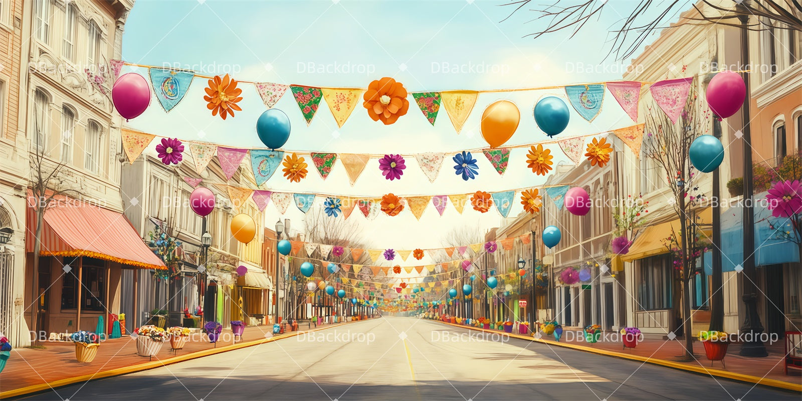 Professional Stage Backdrops Carnival School Play Backdrops TWW511-T90