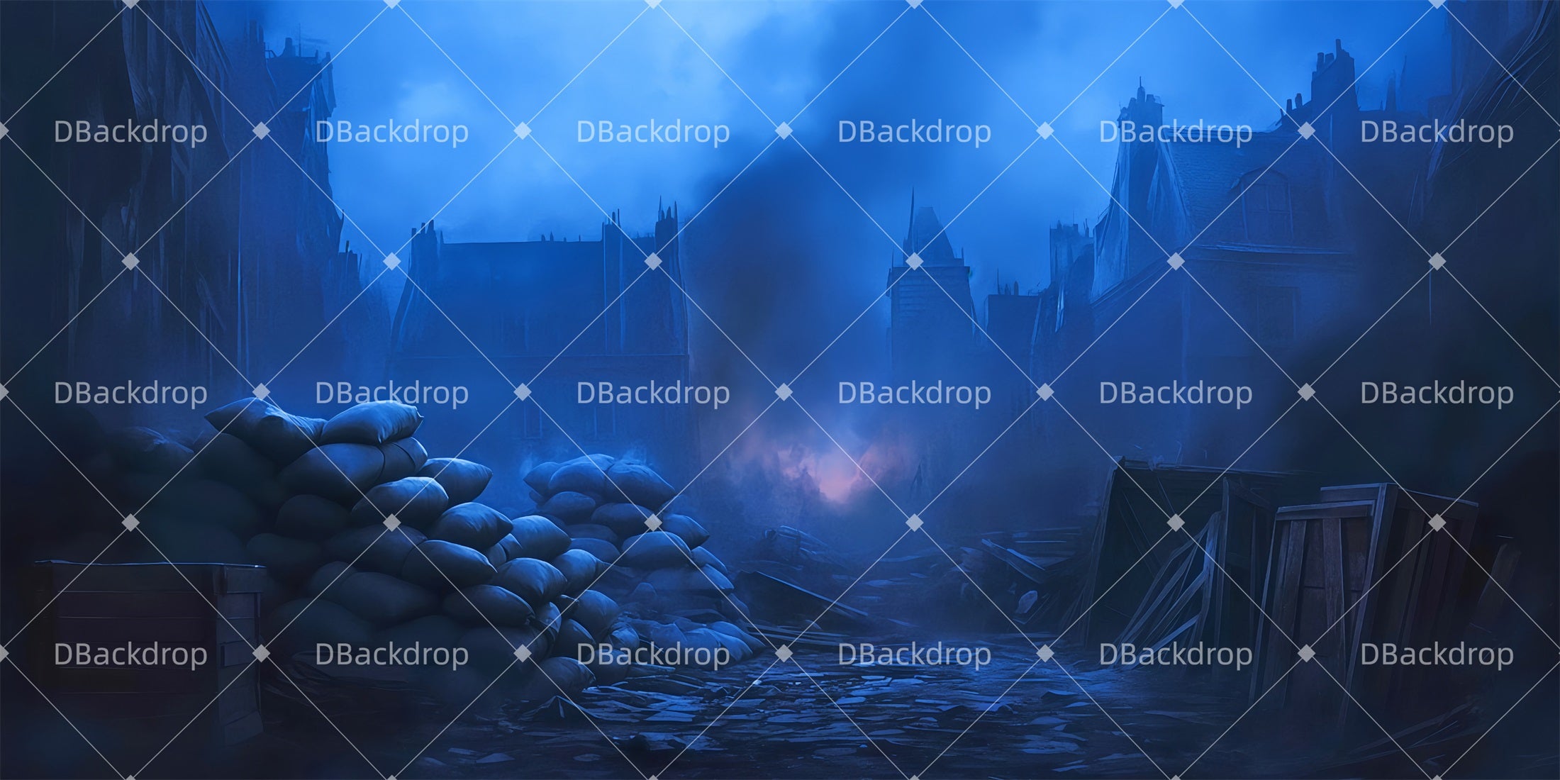 Large Stage Backdrops The Barricades Performance Backdrops TWW511-T97