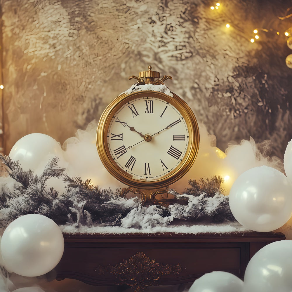 New Year Backdrop Frosted Countdown Clock Lights New Years Eve Backdrop TWW512-22