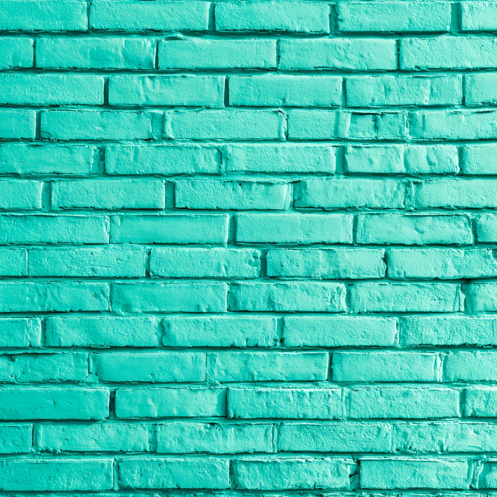 Brick Wall Backdrop Bright Aqua Painted Wall Brick Backdrop TWW59-166