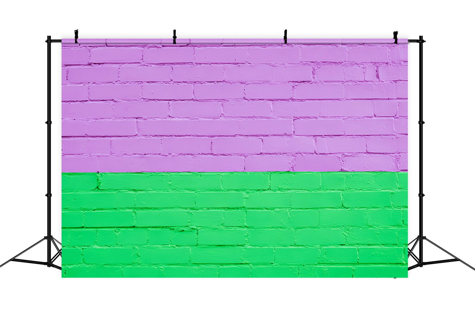 Brick Wall Backdrops Split Tone Purple Green Wall Brick Backdrop TWW59-174