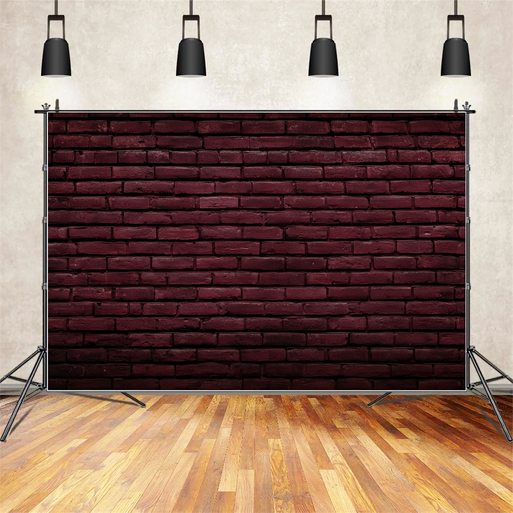 Brick Backdrop Deep Burgundy Brick Texture Brick Wall Backdrops TWW59-176