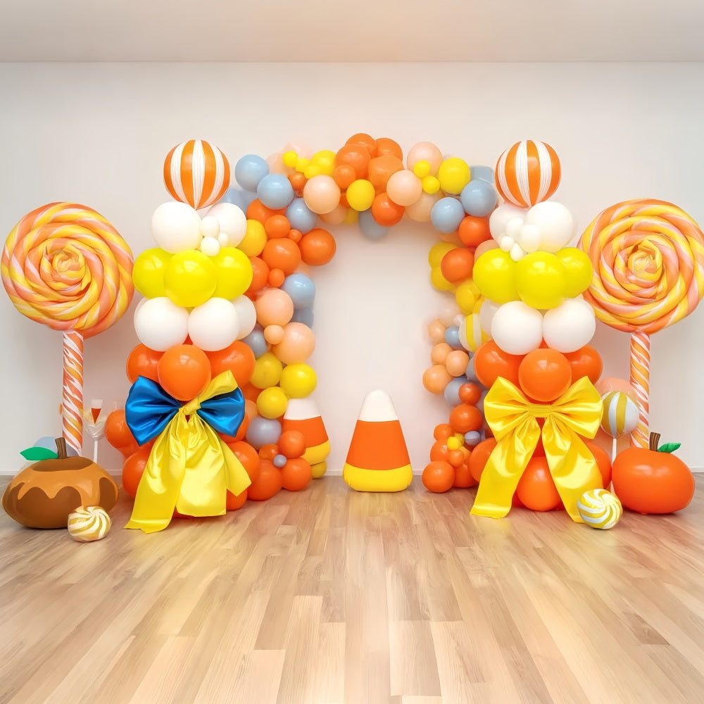 Smash Cake Backdrop Candy Color Balloon Gateway Cake Smash Photography Backdrop TWW59-212