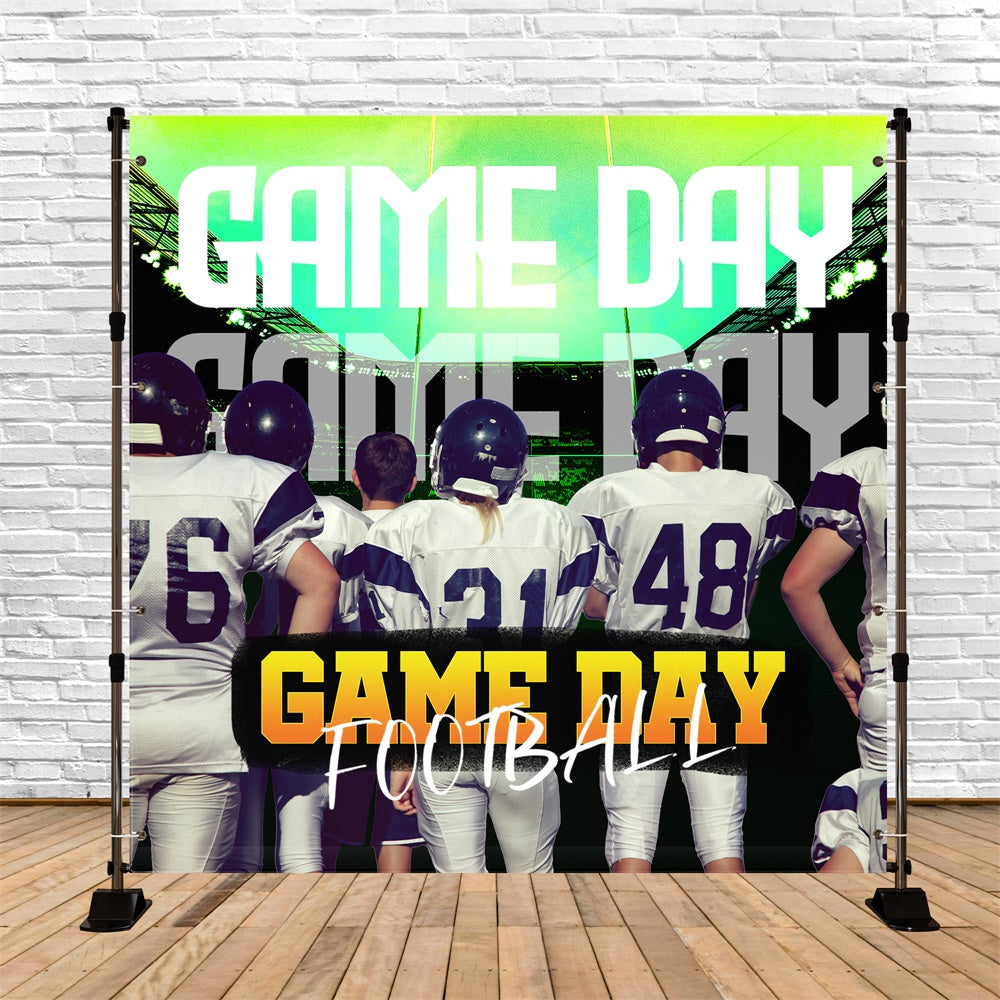 Sports Theme Backdrop Team Lineup Game Day Customized Backdrop TWW6-16