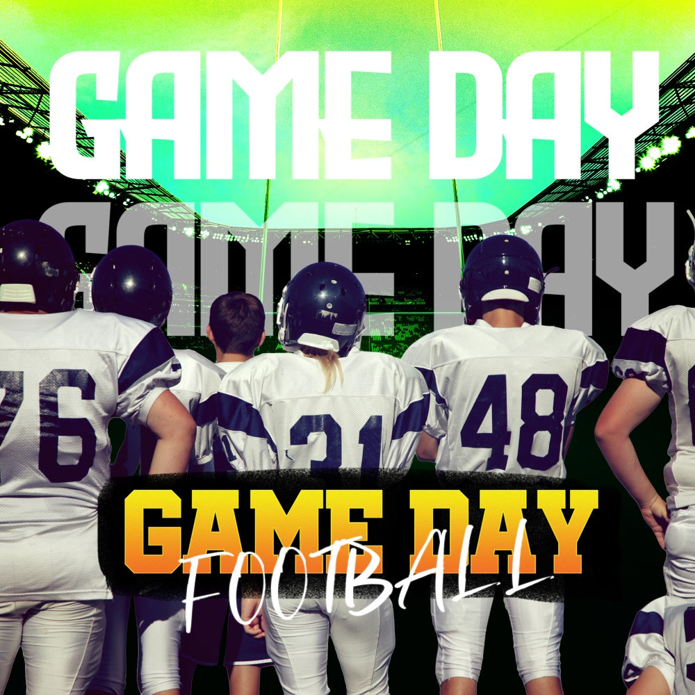 Sports Theme Backdrop Team Lineup Game Day Customized Backdrop TWW6-16