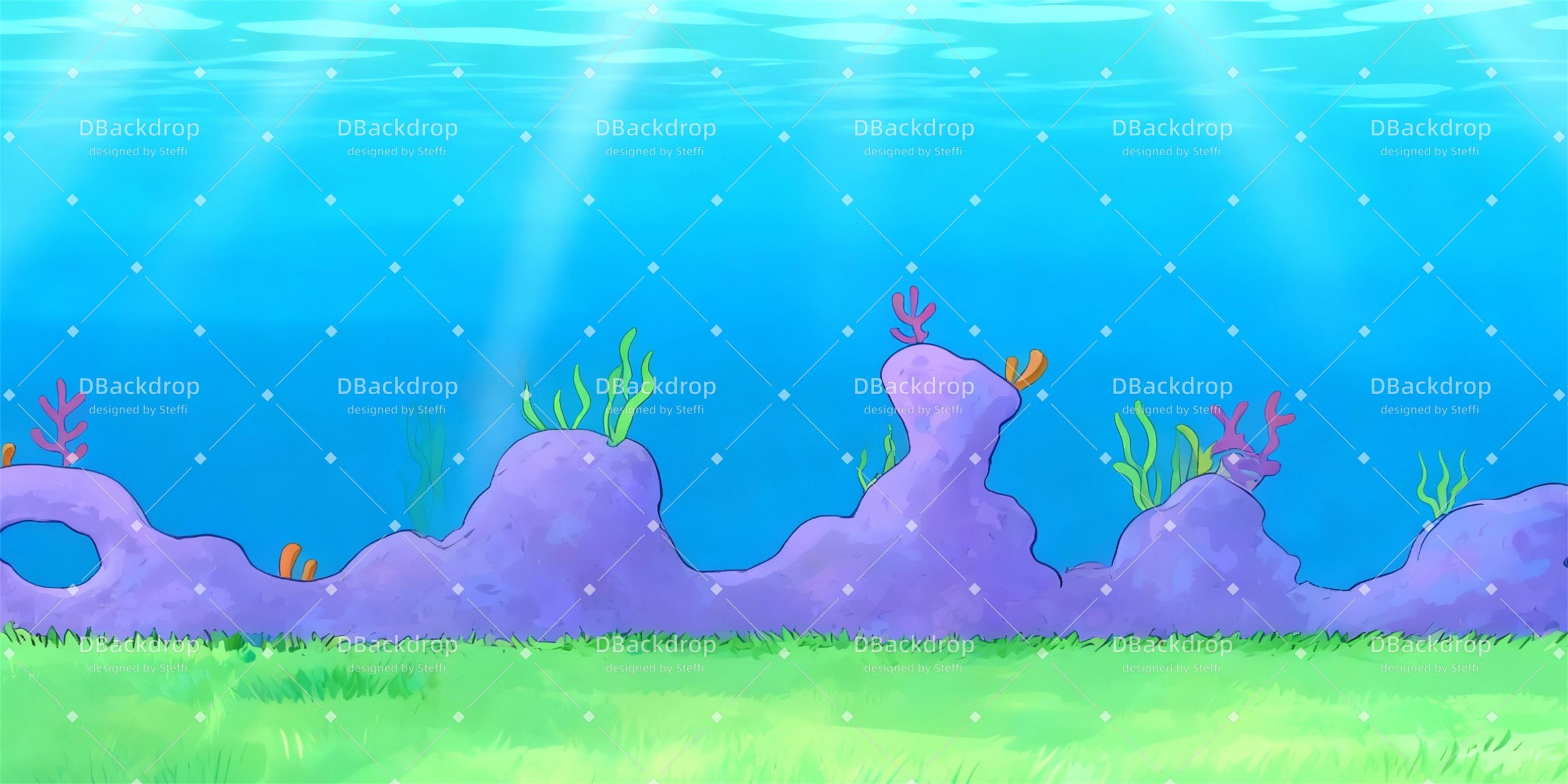 Theater Stage Backdrop Unterwater Rasen Dance Backdrop CSH59-T89