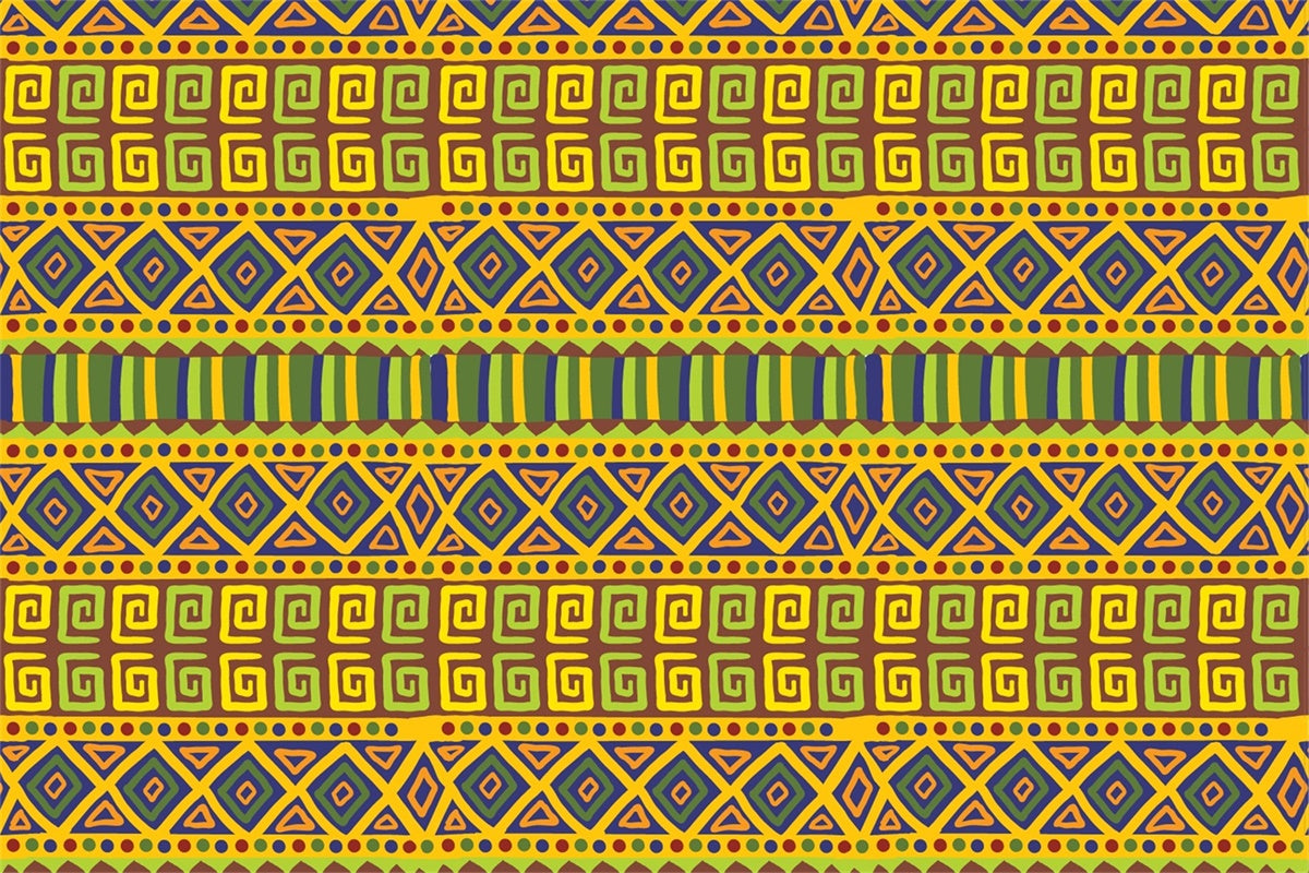 Ethiopian Backdrop African Tribal Geometric Pattern Backdrop XY2-11