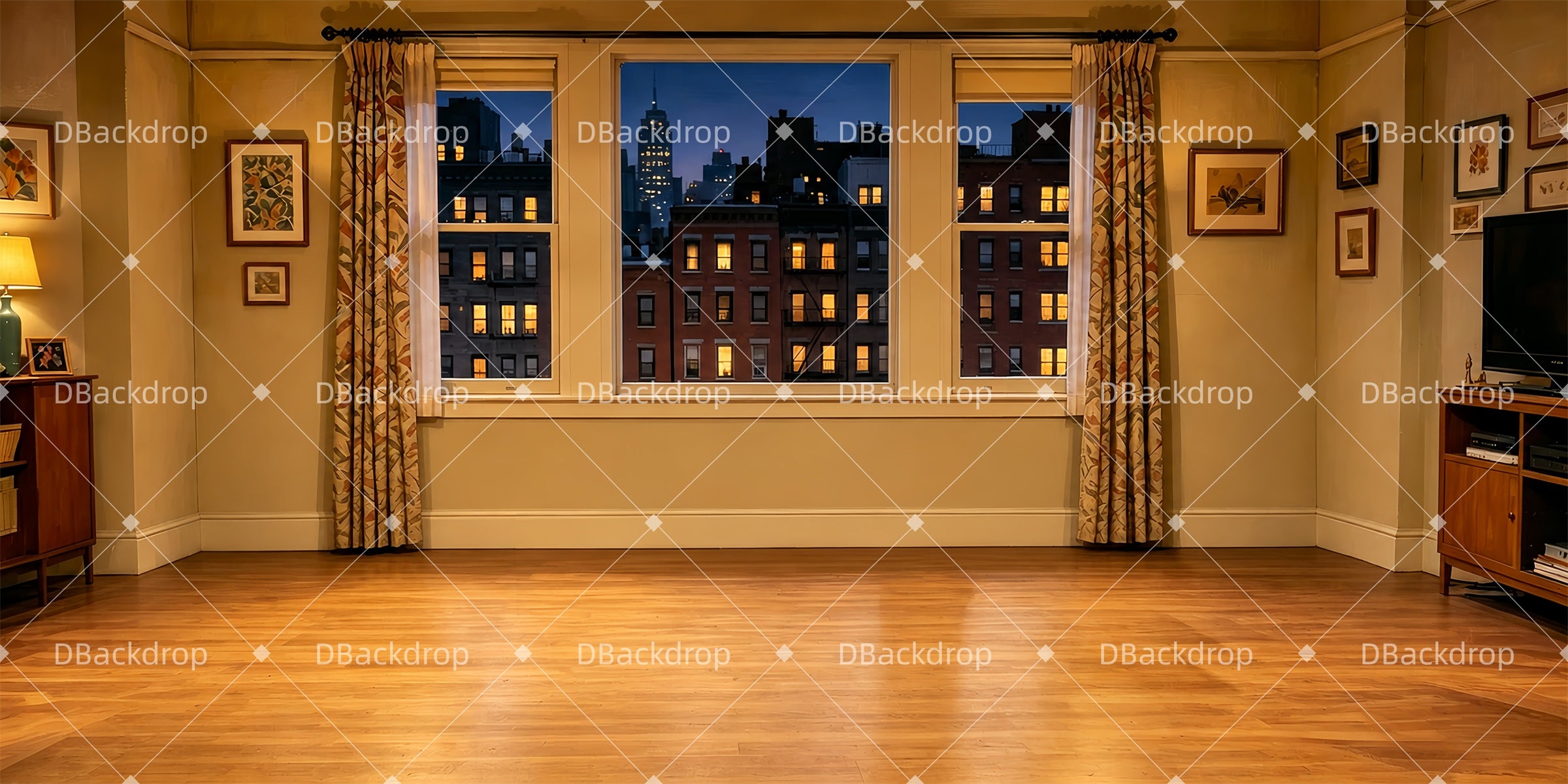 Theater Backdrop Cozy Townhouse Professional Stage Backdrops ZTT66-T120