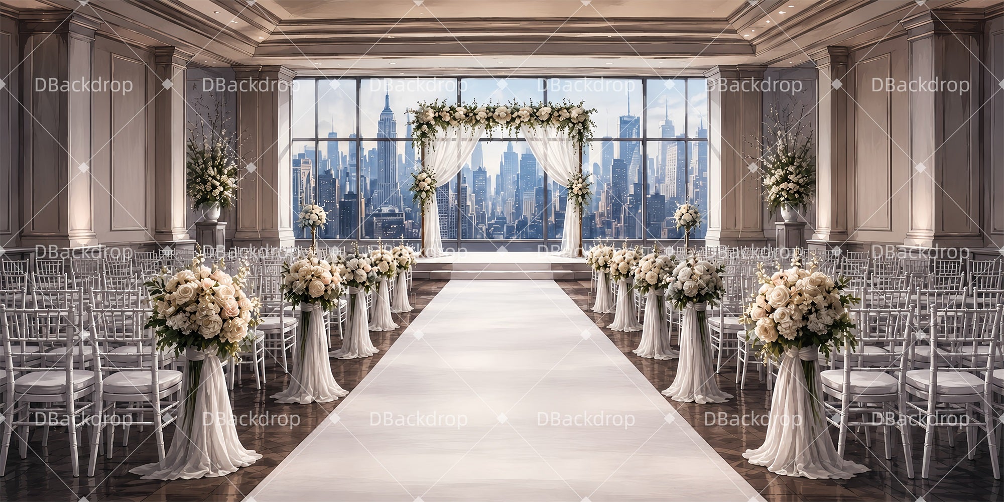 Performance Backdrop Wedding Vista Theater Stage Backdrops ZTT66-T123