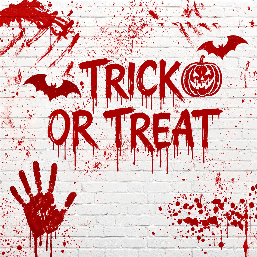 Halloween Bloody Backdrop Blood Splatter Brick Wall Halloween Backdrops ZTT67-22