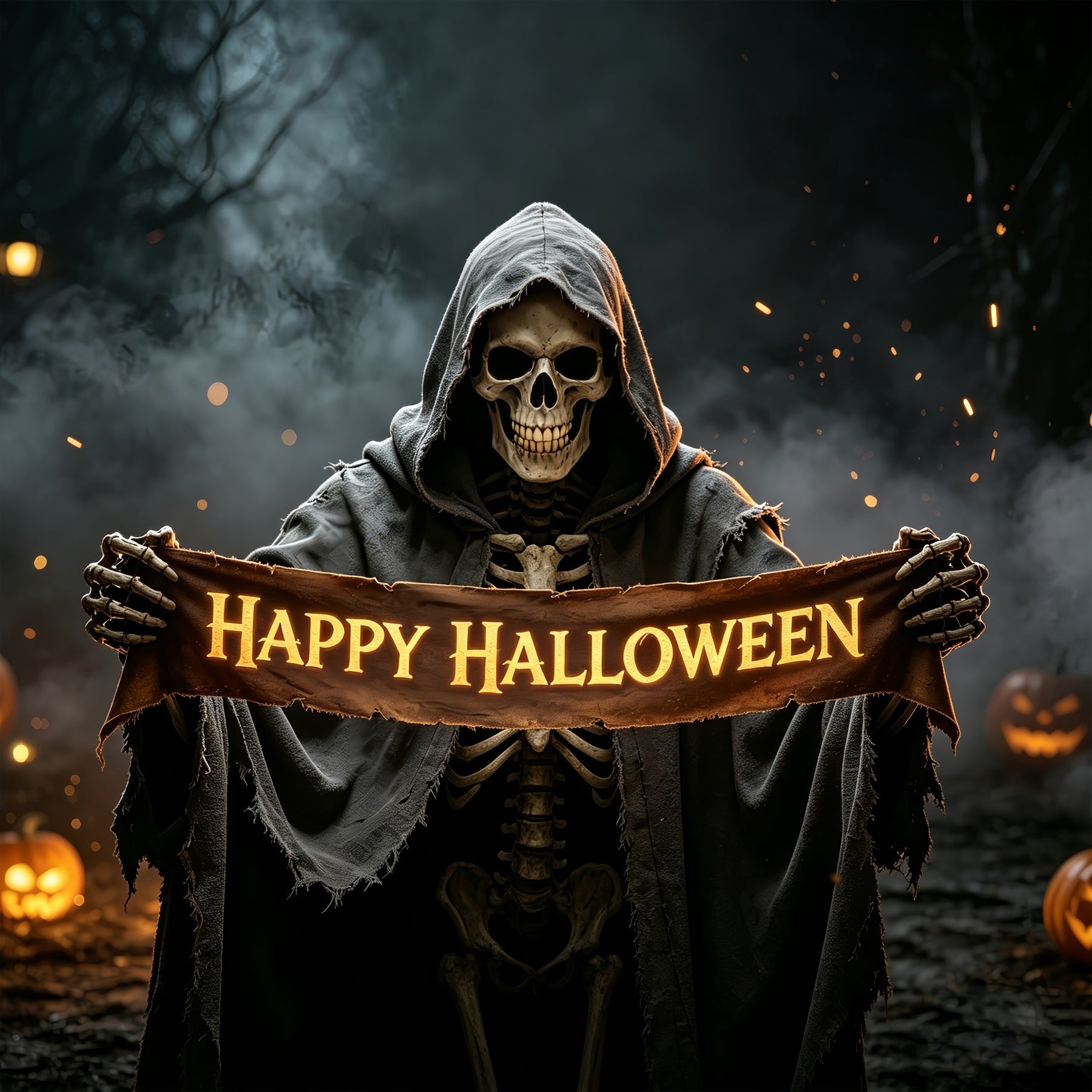 Vampire Halloween Garage Door Cover Shadow Skeleton Reaper Halloween Garage Door Decor ZTT68-21-1 car
