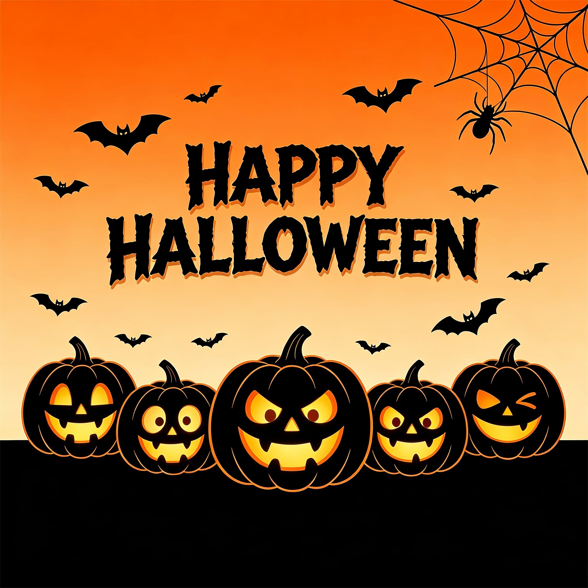 Cute Halloween Garage Door Decor Pumpkin Bat Silhouette Pattern Halloween Garage Door Cover ZTT68-24-1 car