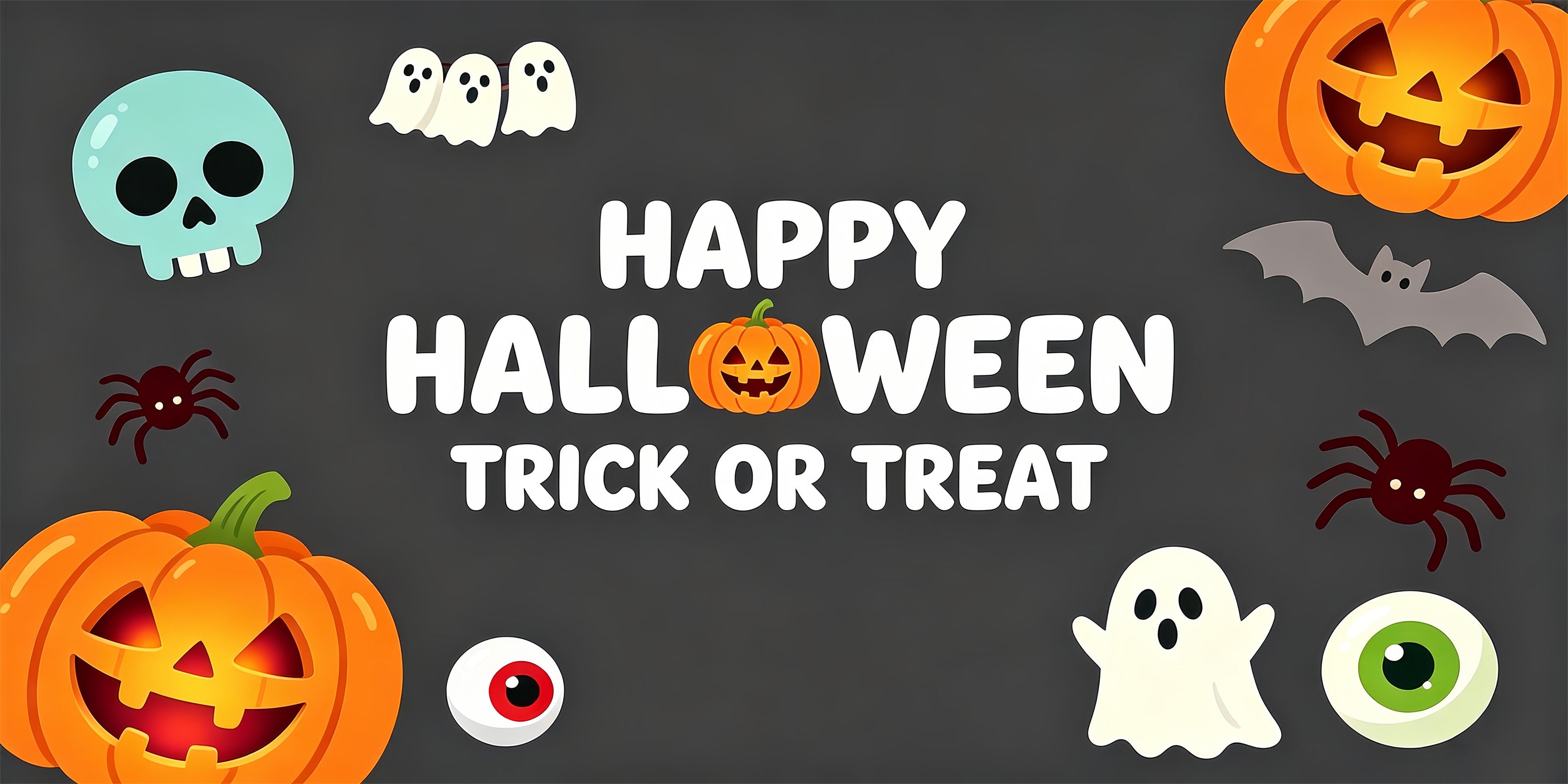 Cute Halloween Garage Door Decor Cartoon Pumpkin Ghosts Halloween Garage Door Poster ZTT68-7-2 car