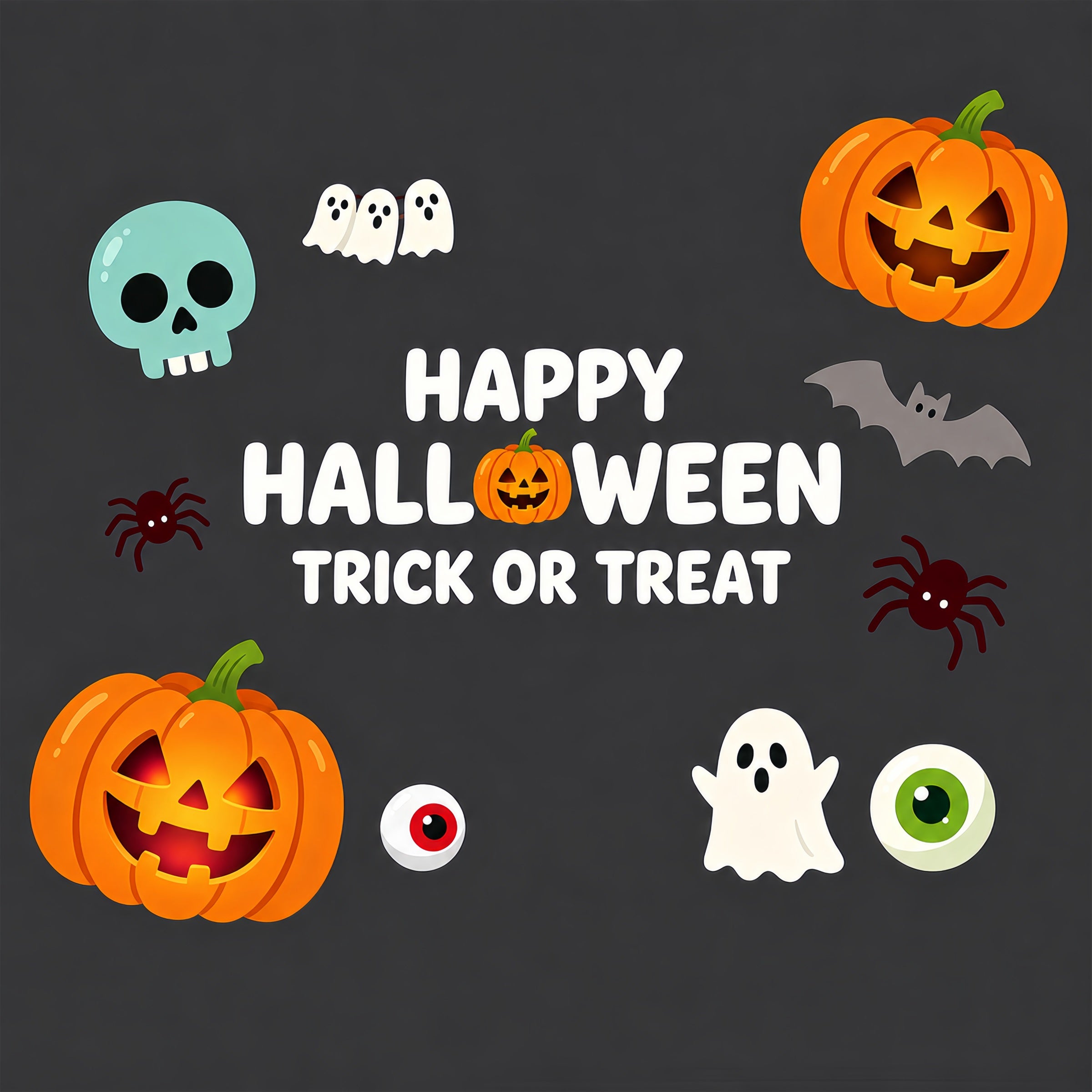Cute Halloween Garage Door Decor Cartoon Pumpkin Ghosts Halloween Garage Door Poster ZTT68-7-1 car